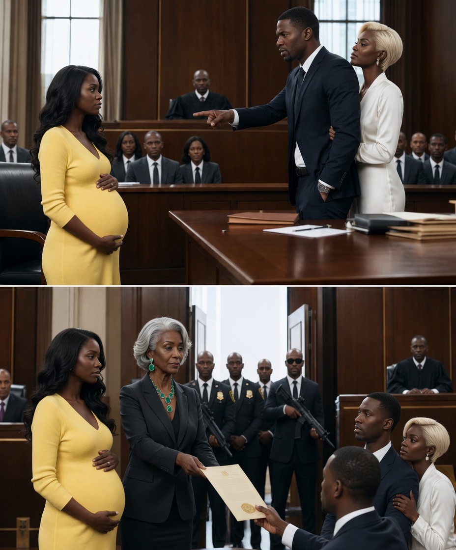 My husband pointed at my eight-month pregnant belly and told the judge, “She has no income and no family support. I demand full custody.” His mistress leaned on his shoulder, already playing the stepmother.