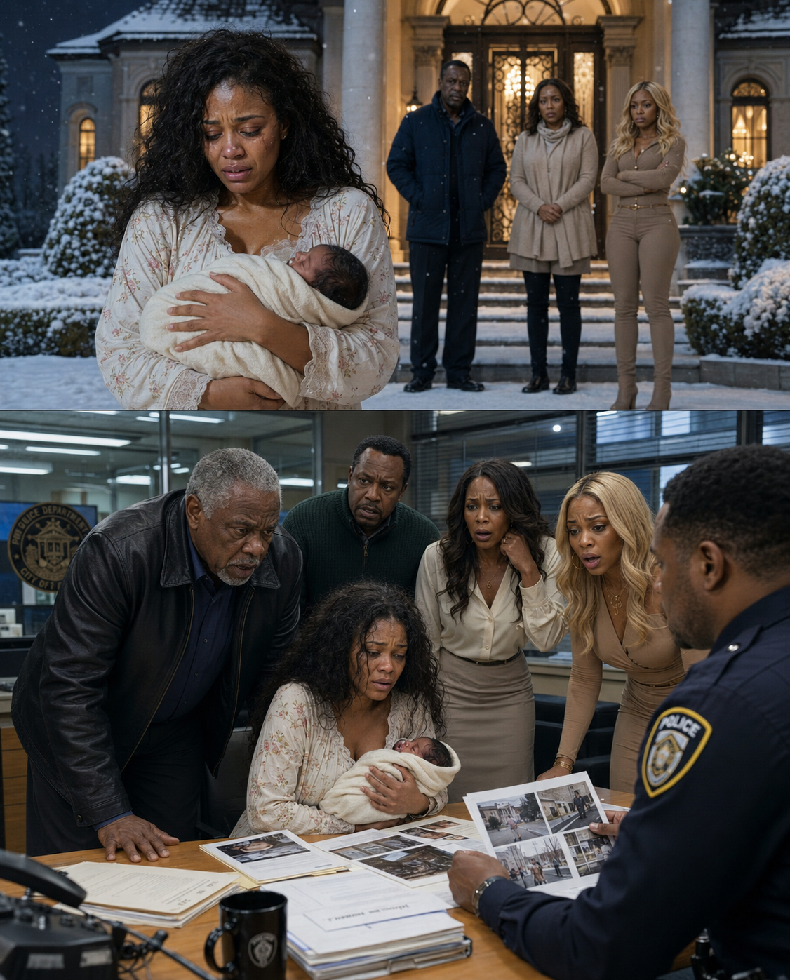 I walked through freezing snow with my newborn because my parents said we were broke. Suddenly, my wealthy grandpa pulled up. “Why aren’t you driving the Mercedes