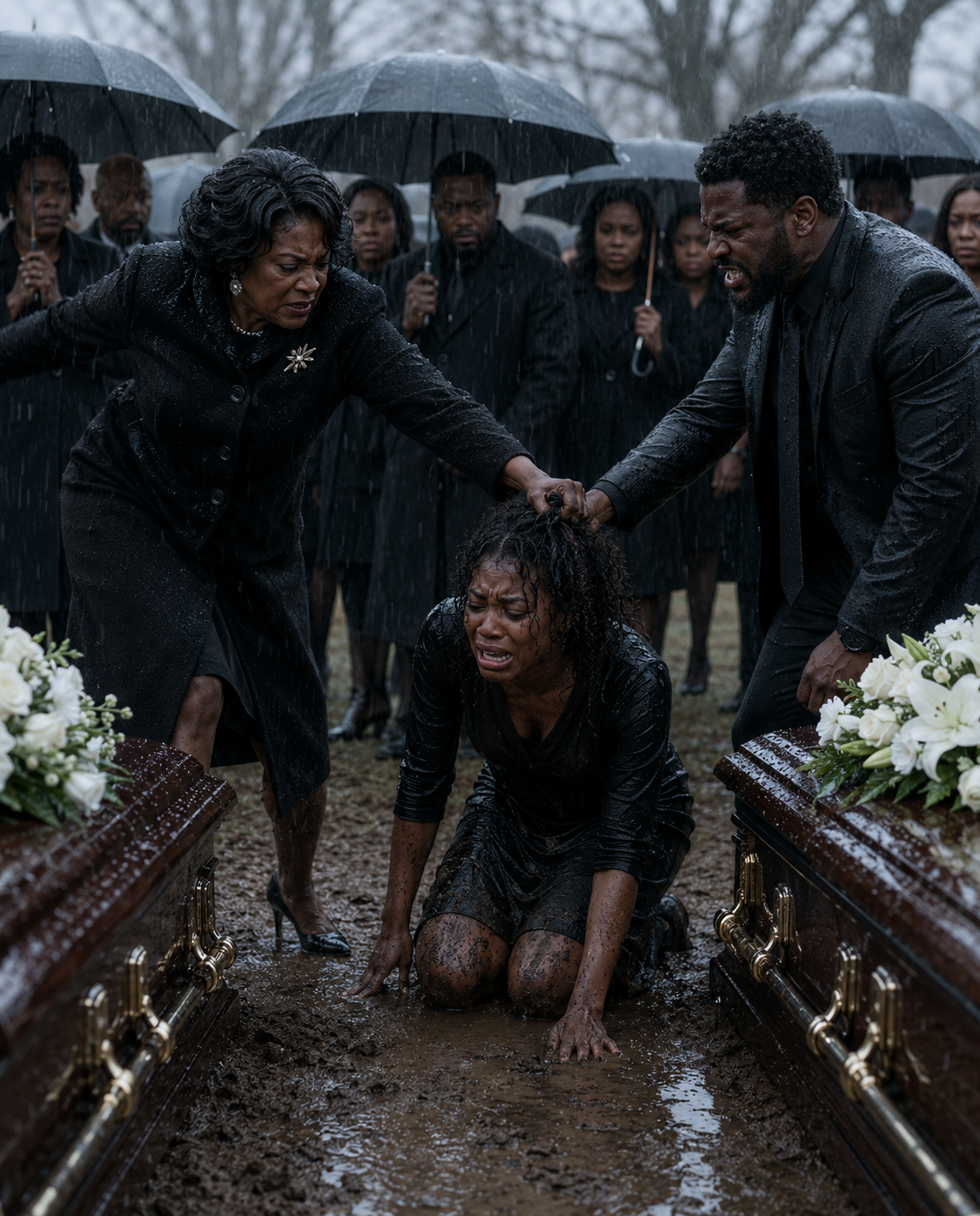 They Laughed Over My Parents’ Graves, Thinking I Was Alone… Called Me Worthless And Tried To Force Me To Sign Everything Away At The Funeral. But They Didn’t Know The Man Walking Through That Gate Was About To Reveal The Truth…