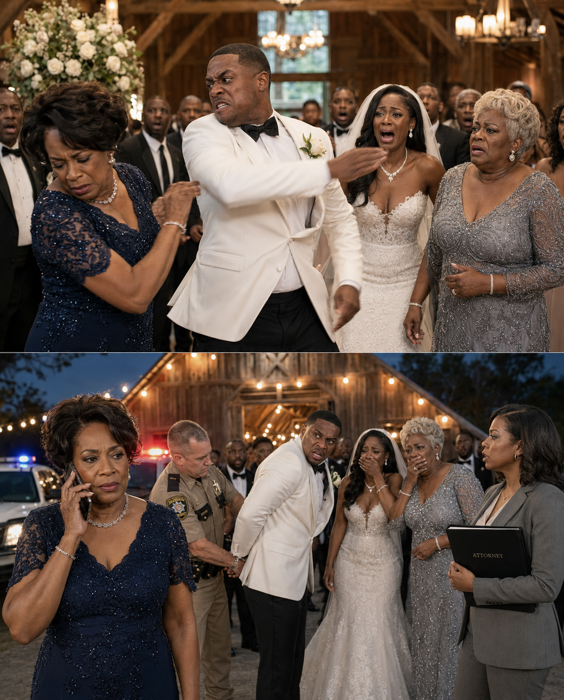 At my daughter’s wedding, my son-in-law demanded that I hand over the farm keys in front of two hundred guests. When I refused, he slapped me so hard I lost my balance...