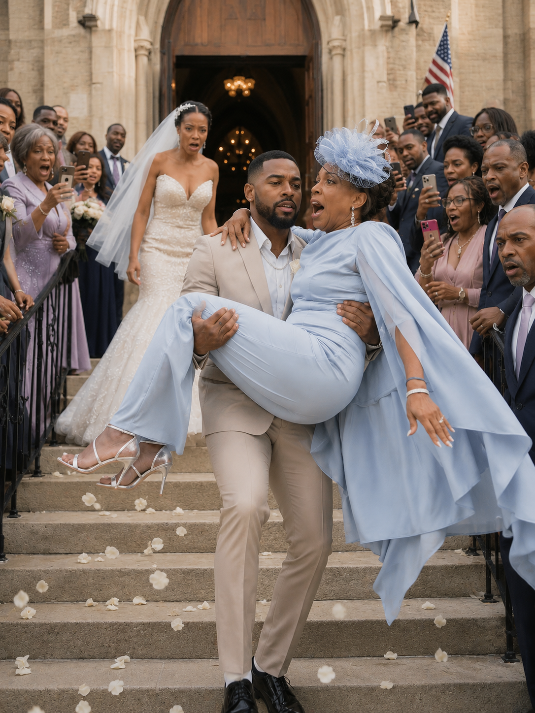 As We Left the Church After Our Wedding Ceremony, My Husband Carried His Mother Instead of Me Because 'She Wanted to Experience It Too' – What My Mom Did Next Sh0cked Everyone