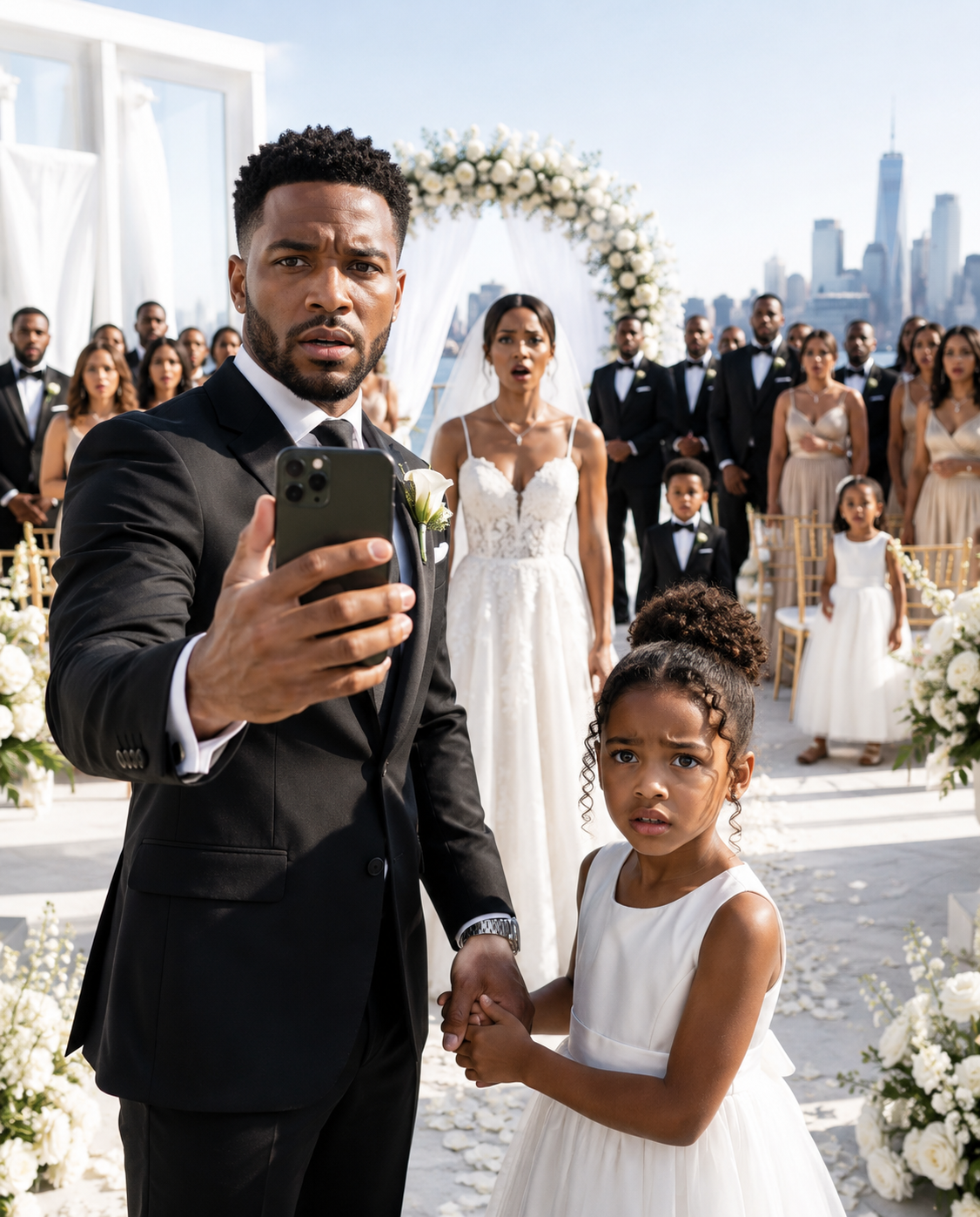I canceled my wedding when I saw all the children running between the tables, except for my daughter… and when I showed the screenshot to my girlfriend, all I could say was: “The wedding is canceled.”