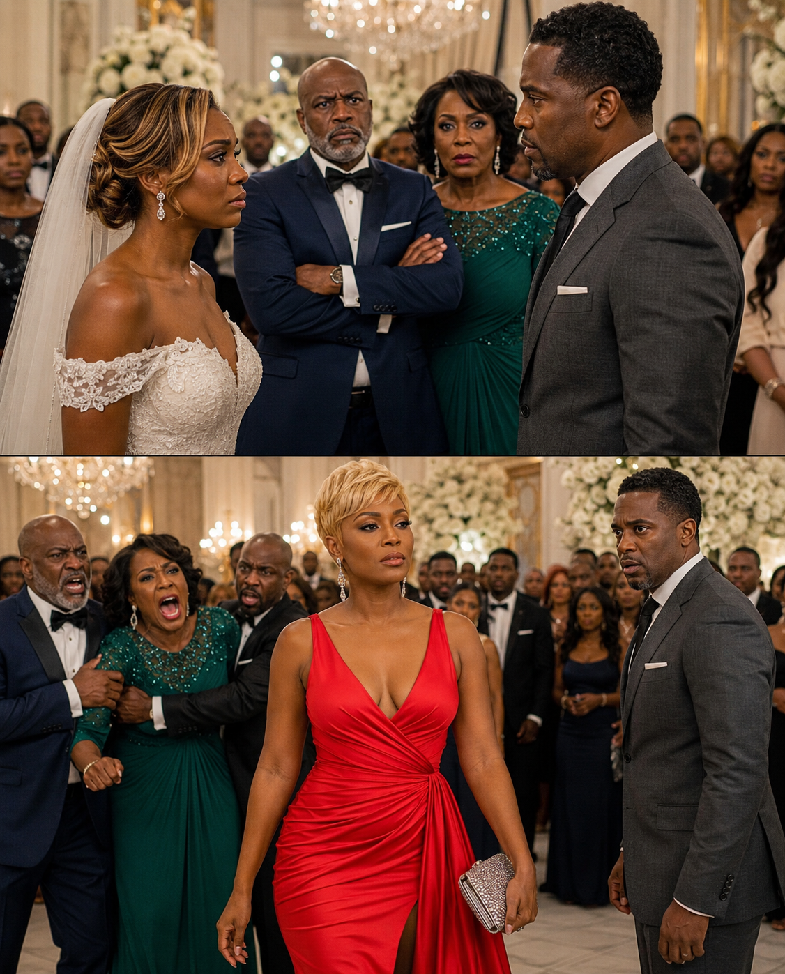 I was standing in my wedding dress, just minutes before walking down the aisle, when the man I loved looked me in the eyes and said,  "