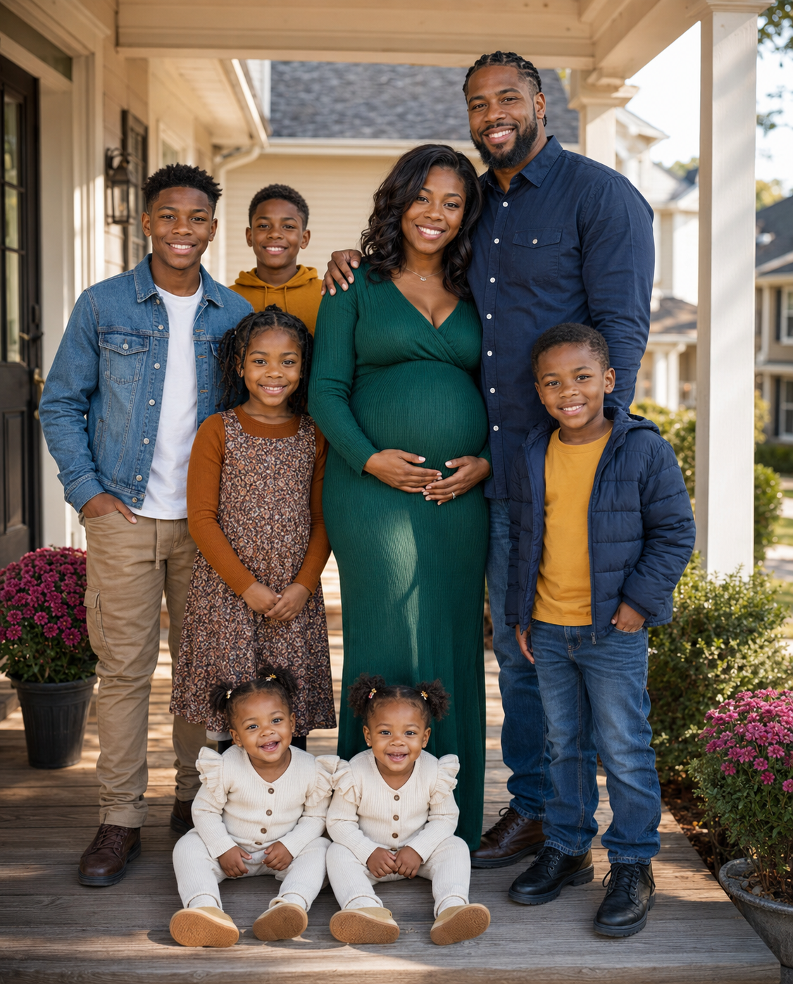 Eight Months Pregnant and Suddenly Raising Seven Children Alone, Until One Quiet Family Decision Changed Everything at His Beachside Wedding