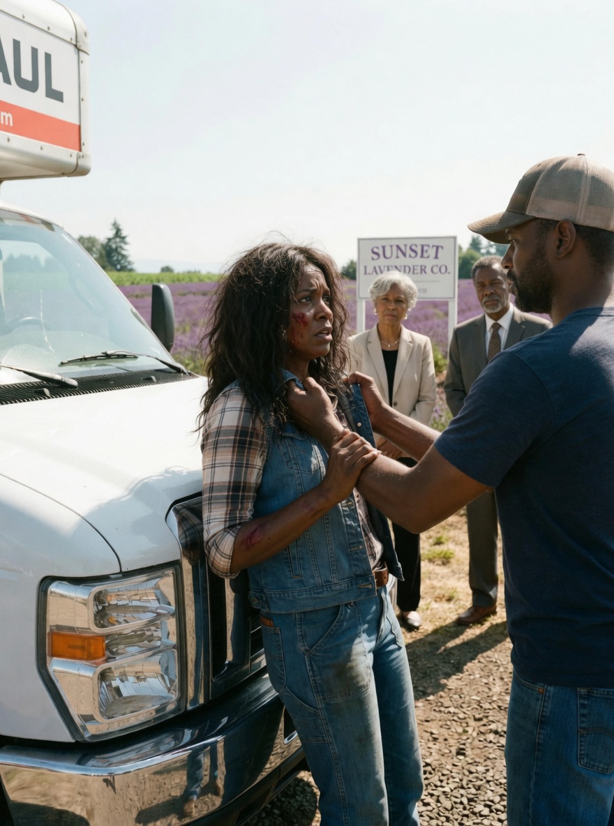 “Sign the deed or I’ll sn:a:p your arm right here!” my brother screamed while slamming me against the truck outside Sunset Lavender Co. as our parents watched without emotion.