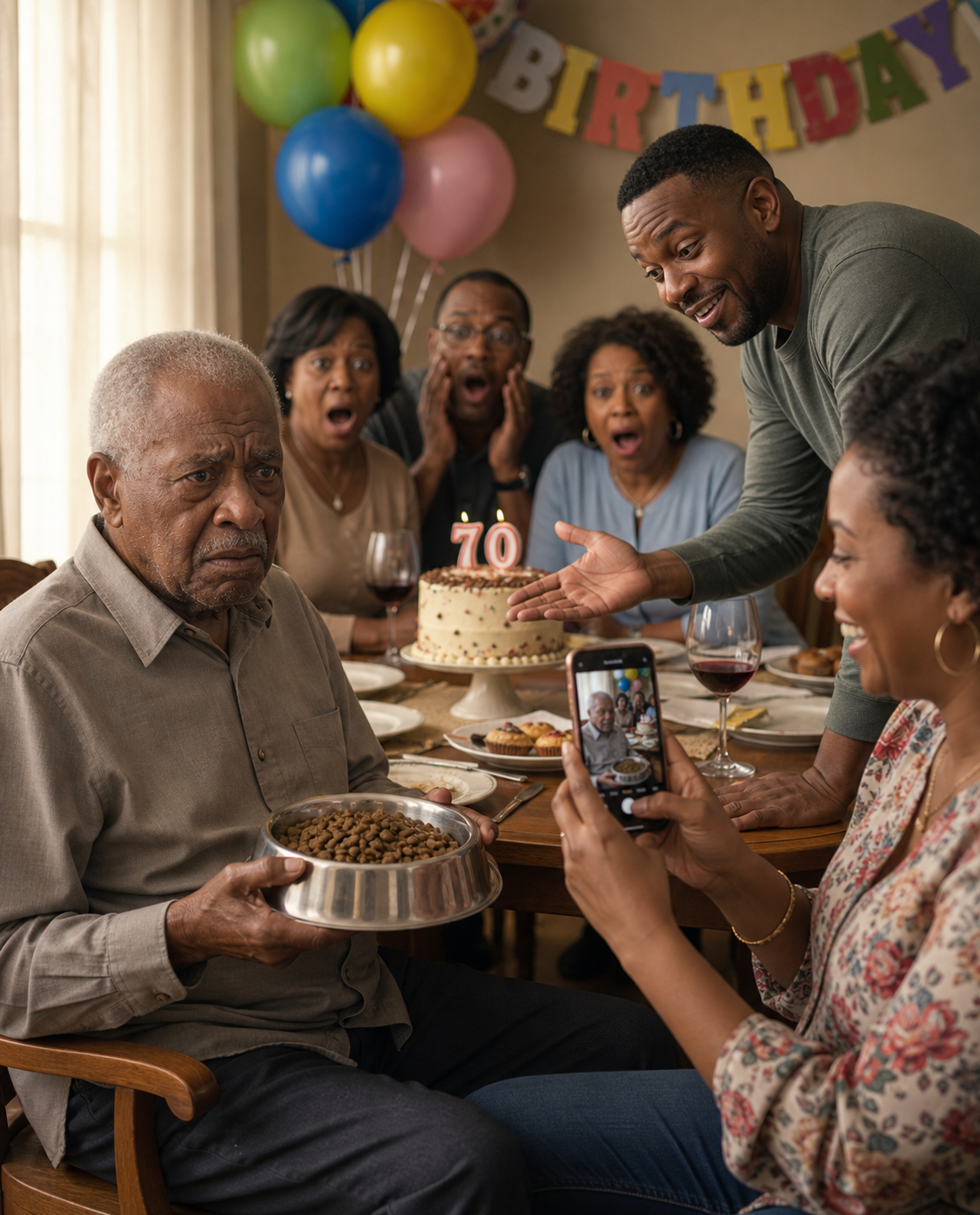 At His 70th Birthday, His Son Served Him Dog Food in Front of Everyone… But the Next Day, One Discovery Destroyed Everything