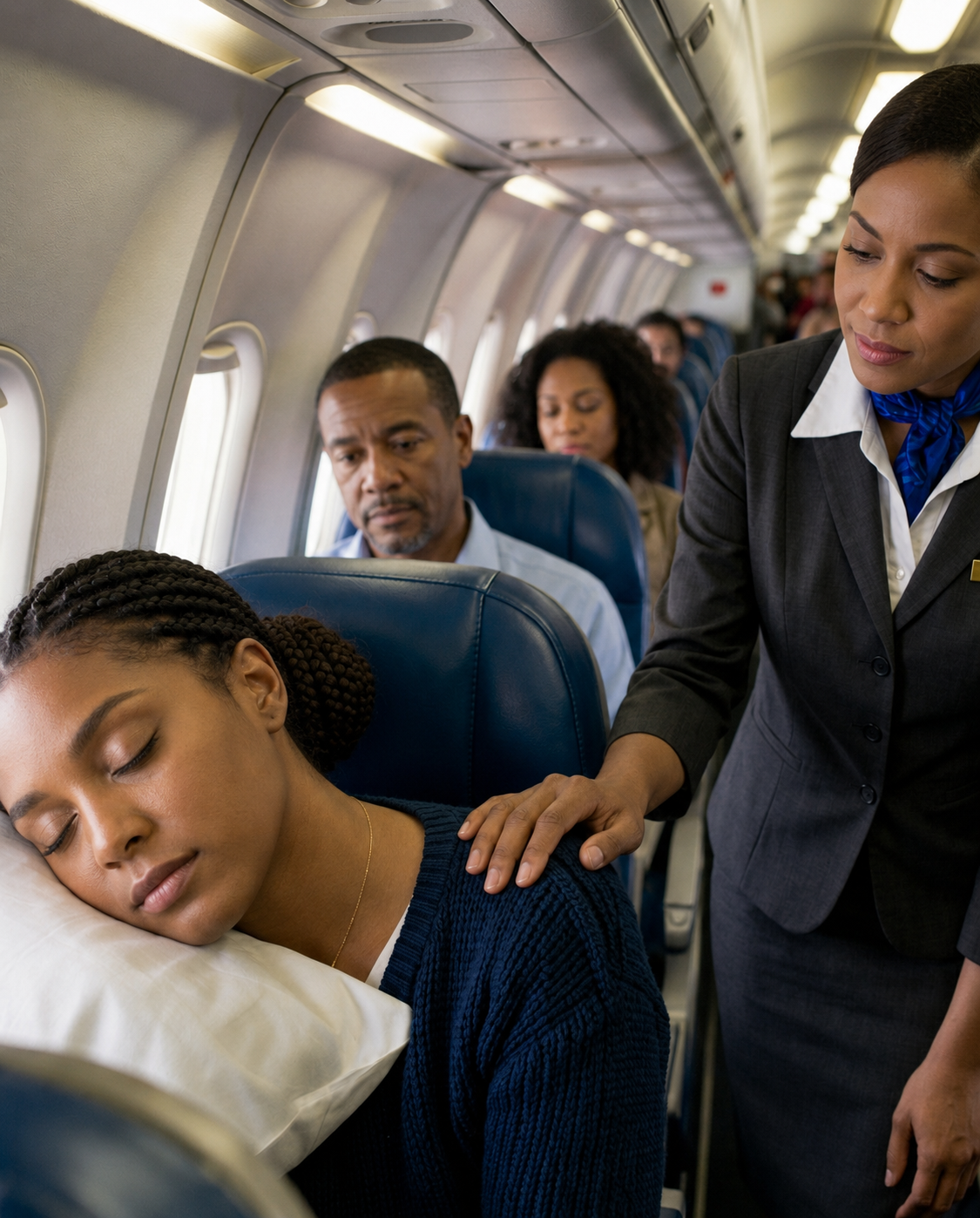 She Was Sleeping in 8A — When the Captain Asked if Any Combat Pilots Were on Board