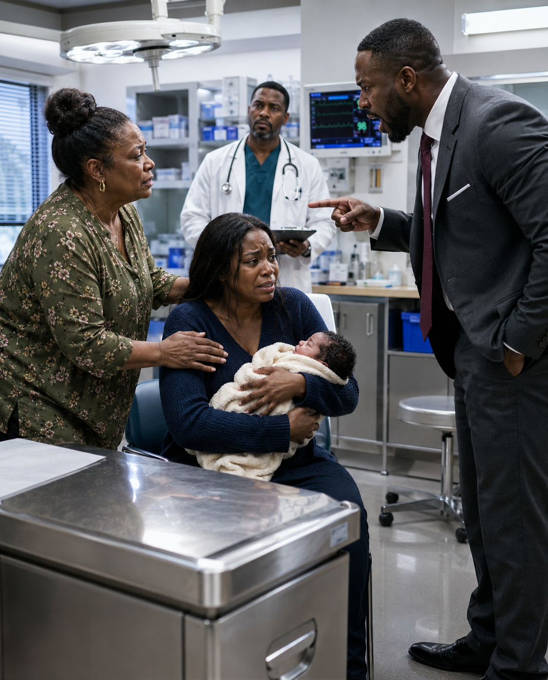 At my baby’s three-month checkup, the doctor called me into a separate room and lowered his voice so no one else could hear him, and what he said next made the floor feel unstable beneath my feet.
