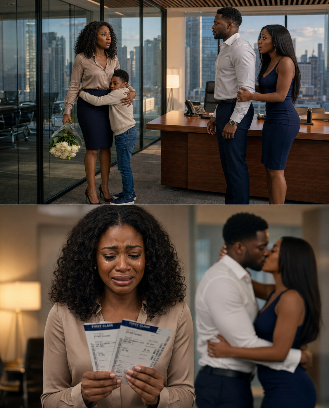 I won $80 million and went to surprise my husband, but I opened the office door and found his mistress; my son saw everything while he just said, “You shouldn’t be here.”