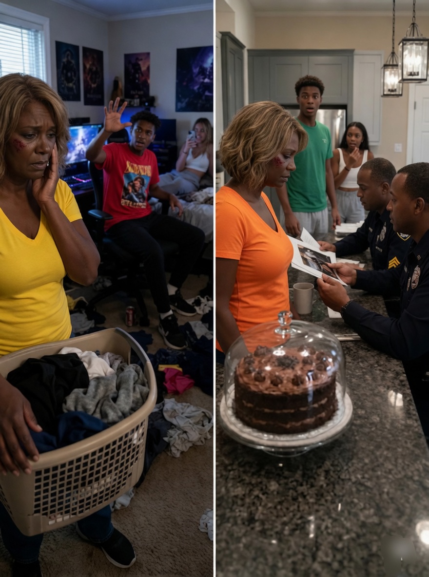 When my son sl:apped me for interrupting his video game, I just lowered my head and walked to the kitchen. I spent three hours baking