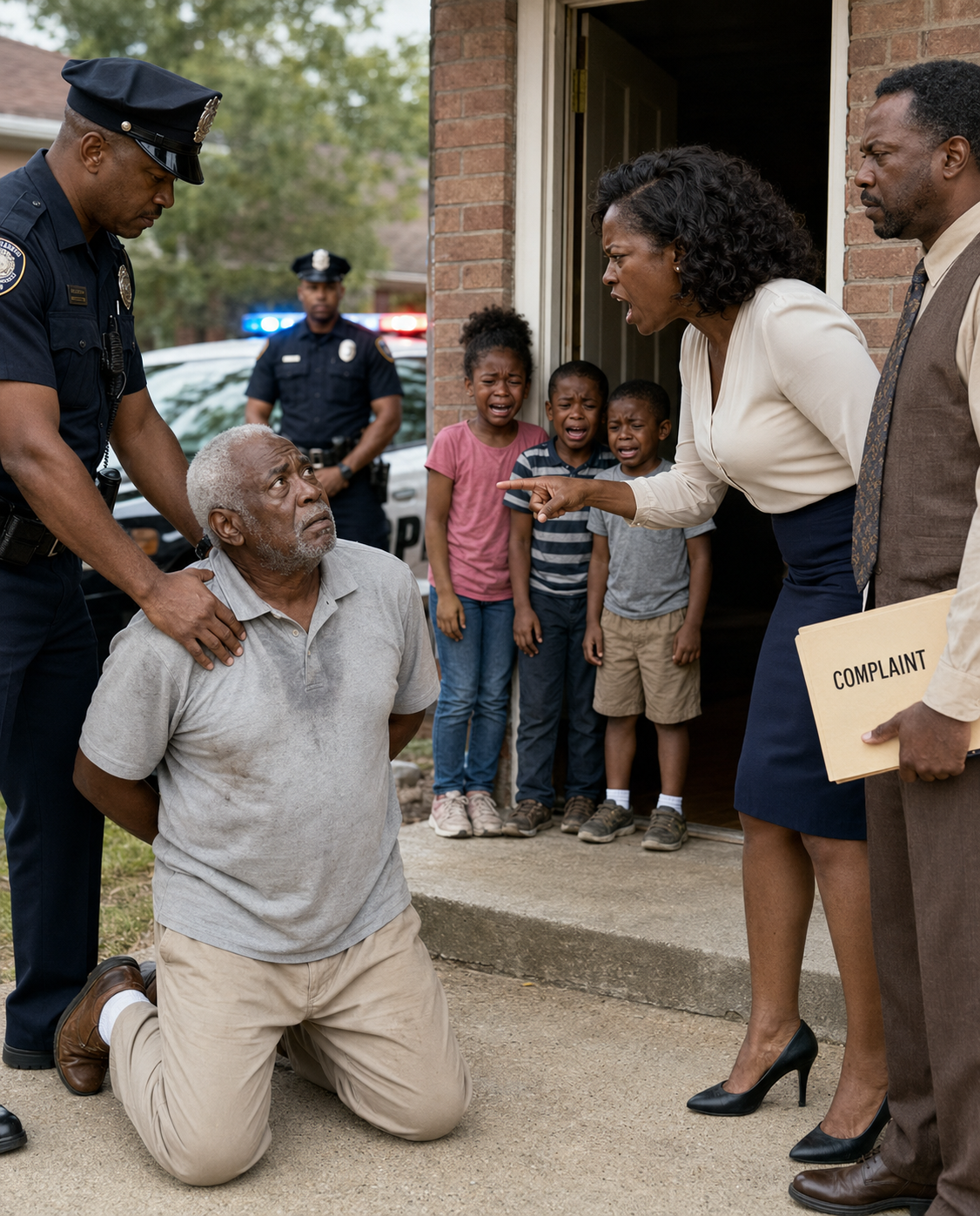 My Daughter Showed Up With Police After 13 Years, @ccusing Me of Kidn@pping Her Kids… But She Froze When I Pulled Out the One Paper She Thought I’d Never Kept