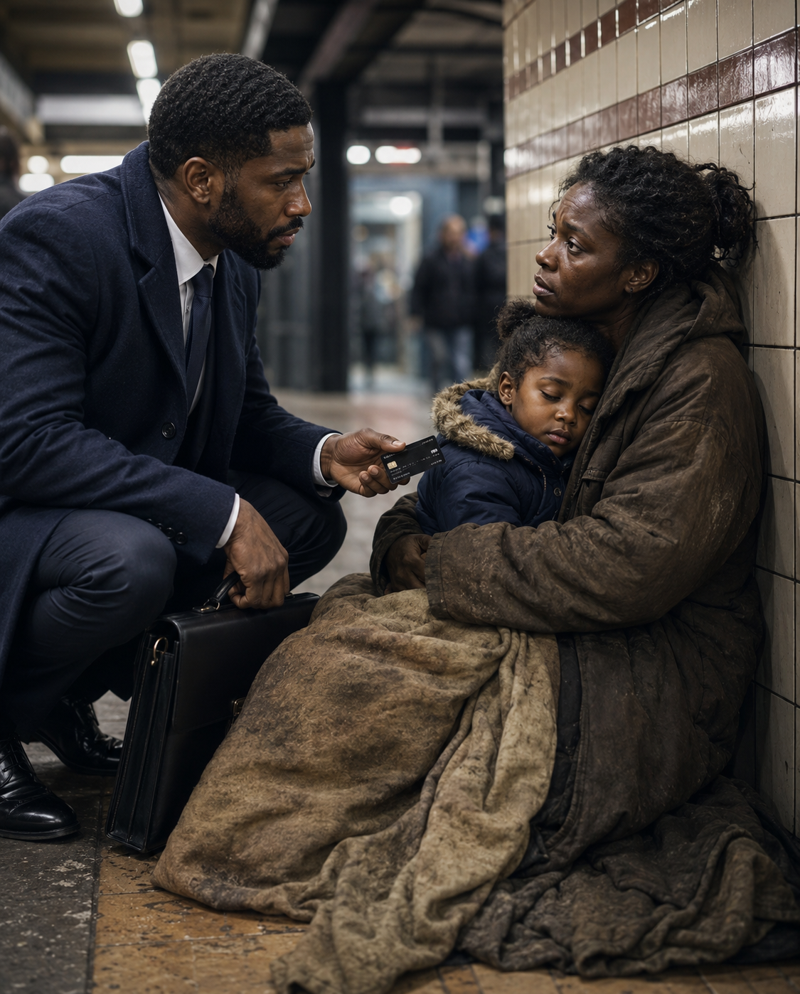 A Billionaire Gave His Black Card to a Homeless Single Mom for 24 Hours—But Her First Purchase Made Him Break Down in Tears