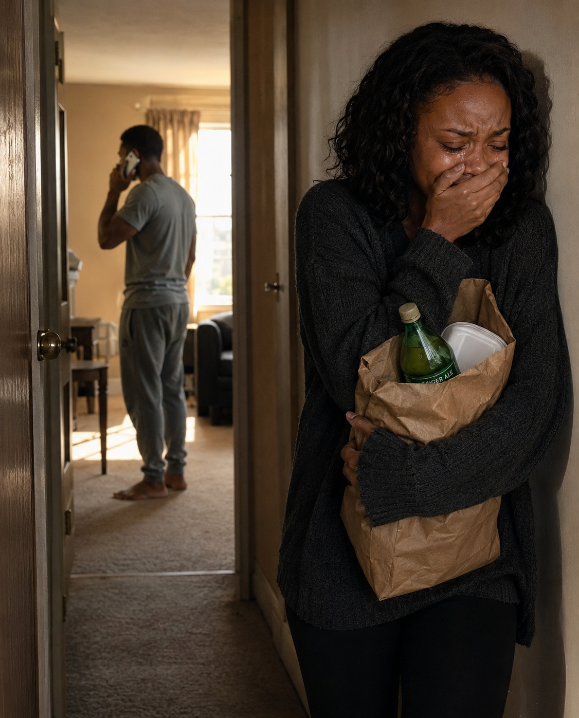 I CAME HOME ON MY LUNCH BREAK TO CHECK ON MY “SICK” HUSBAND… THEN I HEARD HIM ON THE PHONE PLANNING TO TAKE THE DEED, THE ACCOUNT, AND EVERYTHING I OWNED