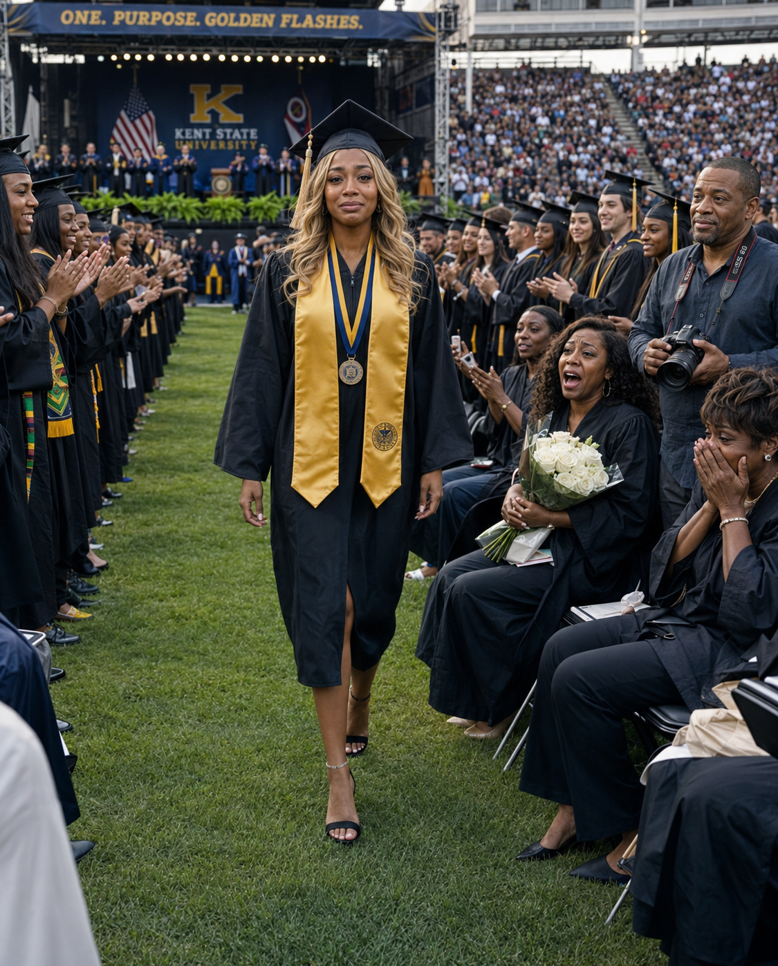 My dad slid my college letter back across the table, paid for my twin sister on the spot, and told me, “she’s worth the investment. You’re not.” Four years later, my parents walked into graduation with flowers for her, front-row seats, and no idea whose name was about to echo through that stadium.