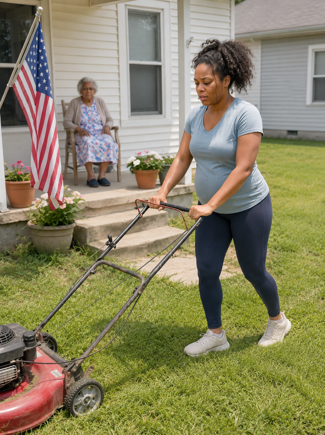 I Mowed the Lawn for the 82-Year-Old Widow Next Door – The Next Morning, a Sheriff Woke Me up with a Request That Made My Blood Run Cold