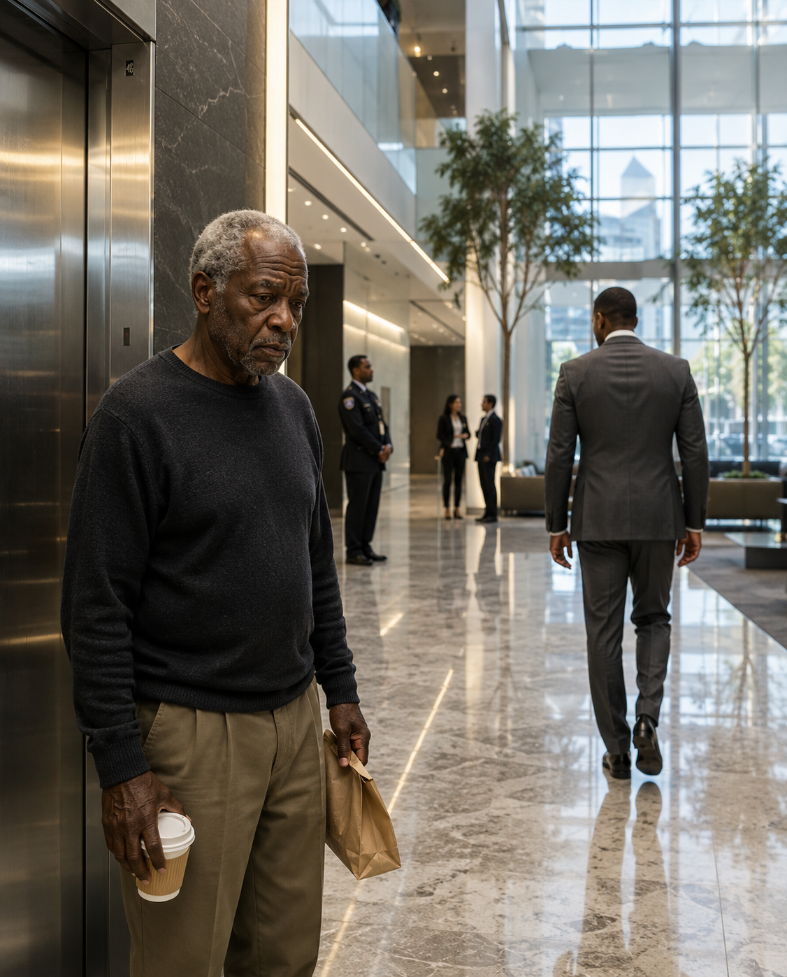 I decided to visit my wife at her job as a CEO. At the entrance, there was a sign that said…