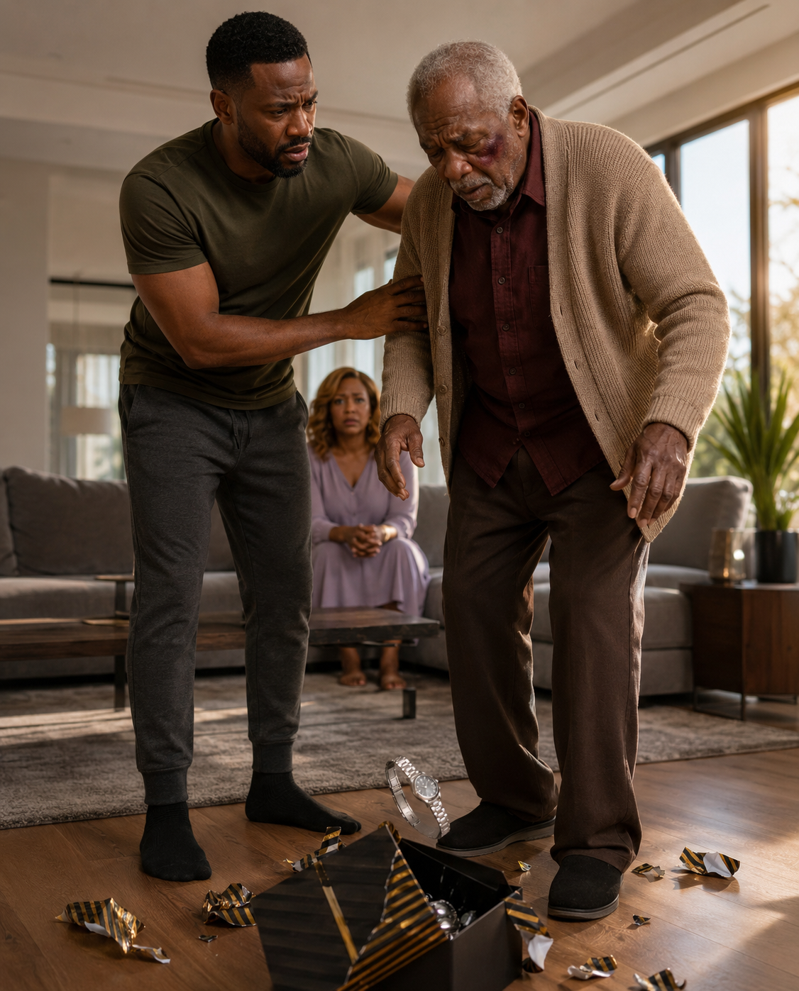 I counted 30 s.l.a.p.s while my son was be:atening me in front of his wife… so I sold his house before lunch and let the doorbell tell him what I would never do to him.