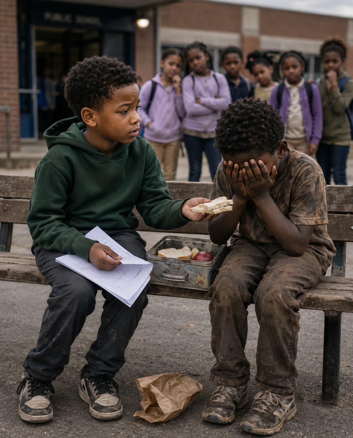 I used to steal my poor classmate’s lunch every day to make fun of him. But when I read the note his mother had hidden in his bag, my food turned to ash in my mouth.