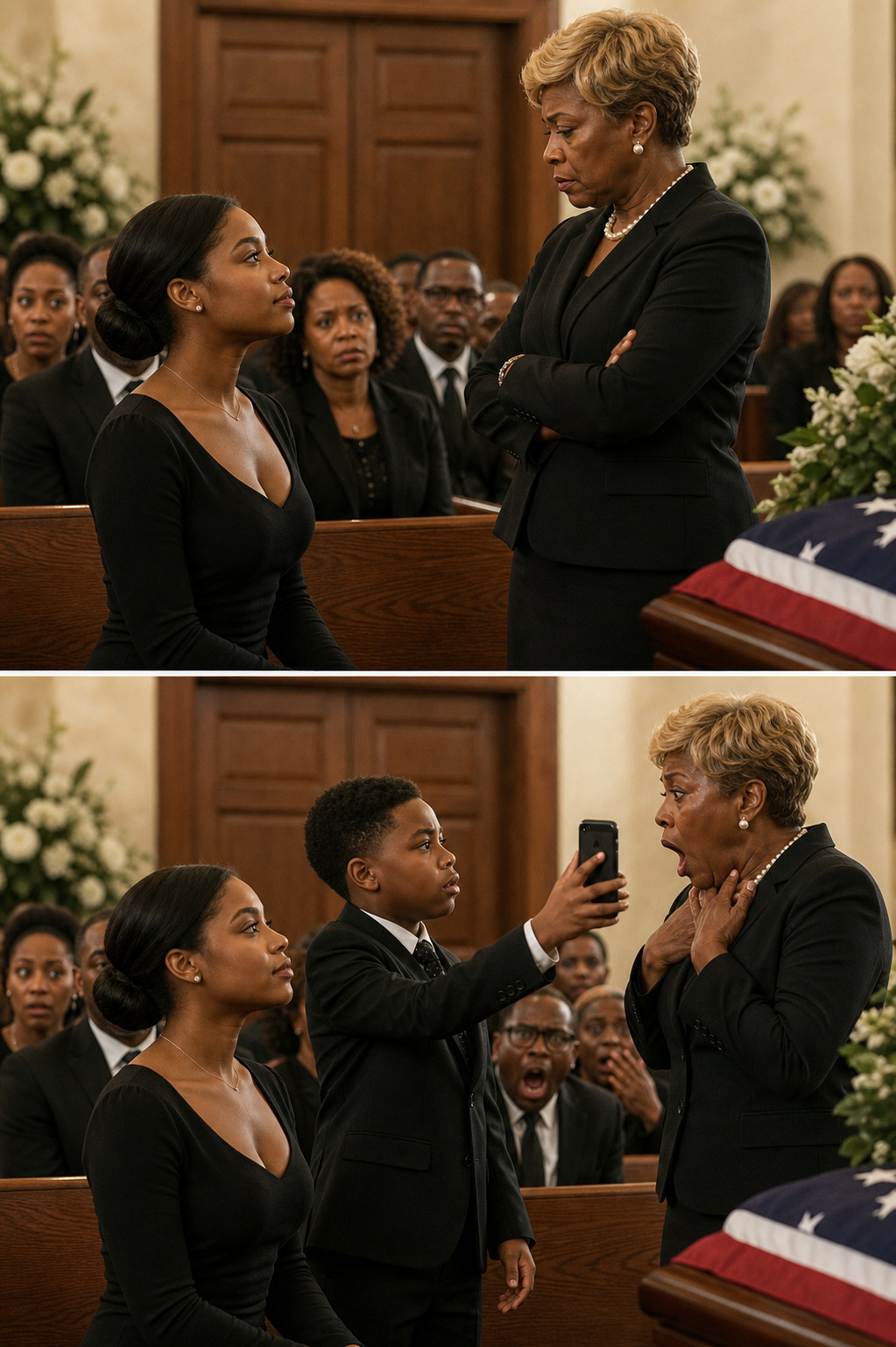 At my husband’s funeral, his mother fixed her gaze on me and said with chilling calm, “Better he’s gone now than forced to live with the embarrassment she brought him.”