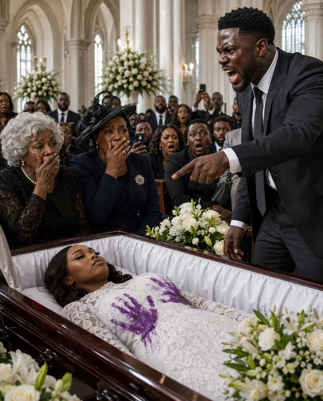 I stood by my pregnant wife’s coffin, trying to play the “strong widower” while our unborn child slept forever inside her. “Just let me look at her one last time,” I whispered to the funeral director.