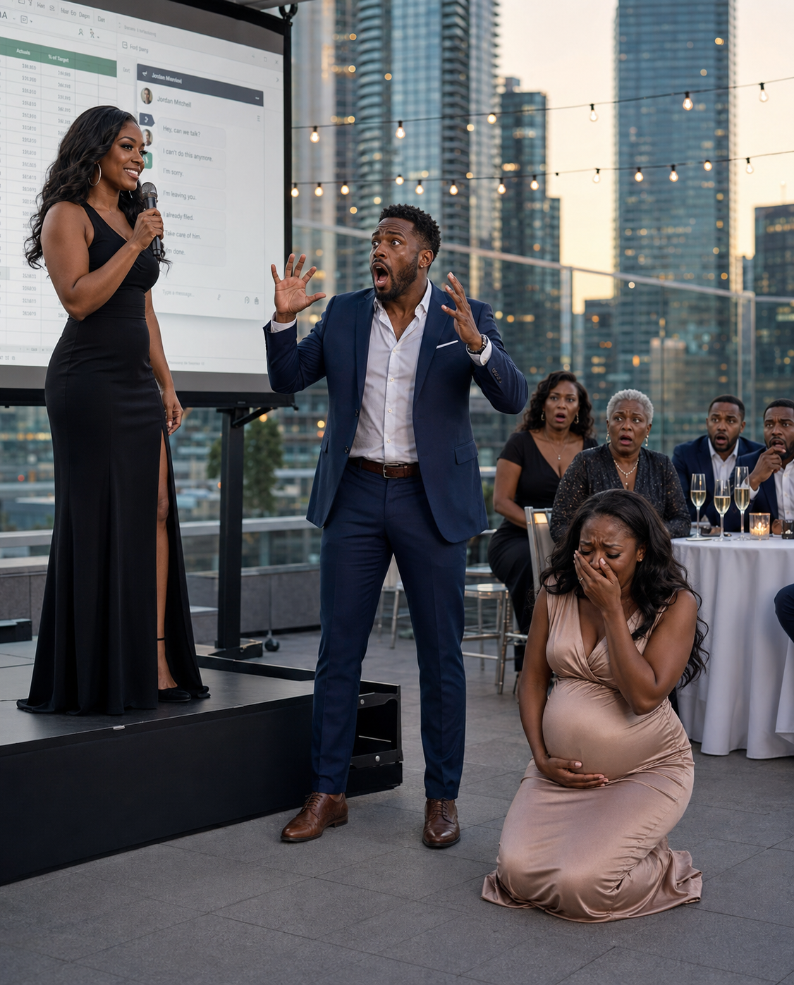 He danced with his pregnant lover in front of everyone, believing he had already destroyed his wife, until she turned off the music and said, “I’m not here to cry today, I’m here to reclaim my name.”