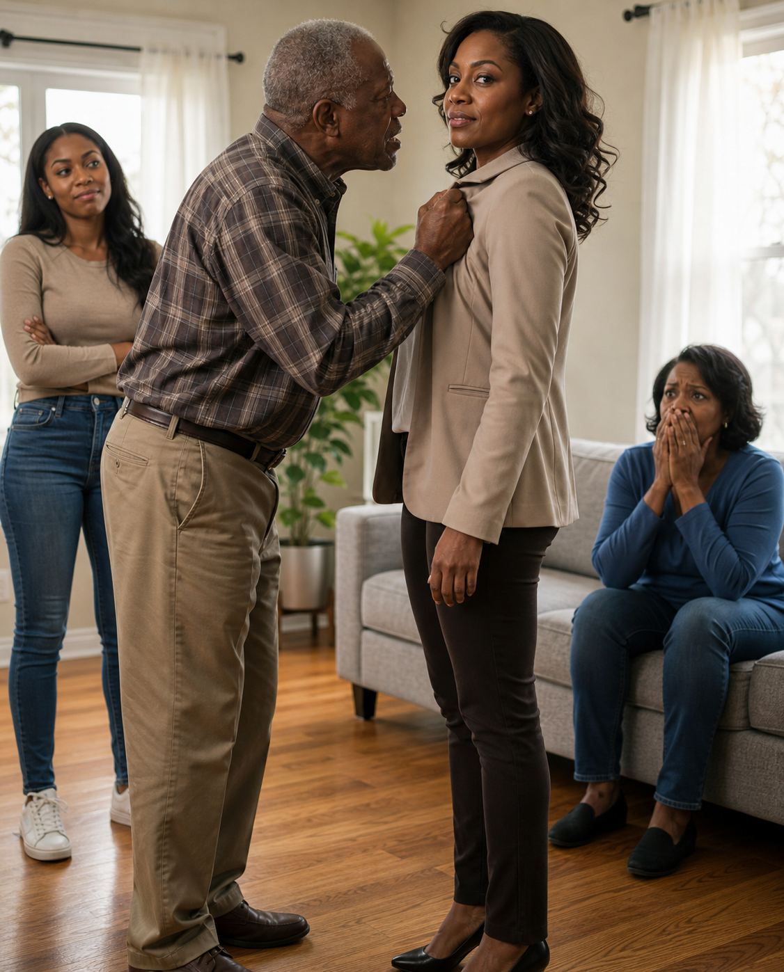 I bought my first apartment after five years of saving, but at dinner my dad yelled at me: “You’re selling it tomorrow to pay for your sister’s master’s degree,” he slapped me in front of everyone, and four days later the bank called me…