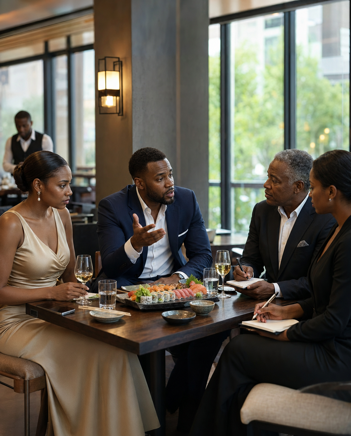 My Husband Took Me To That Dinner Just To Sit Quietly And Look Beautiful… While Talking About His Affair And Money In A Language He Thought I Didn’t Understand. But He Didn’t Know I Heard Every Word—And That Was The Moment I Started Planning His Collapse.