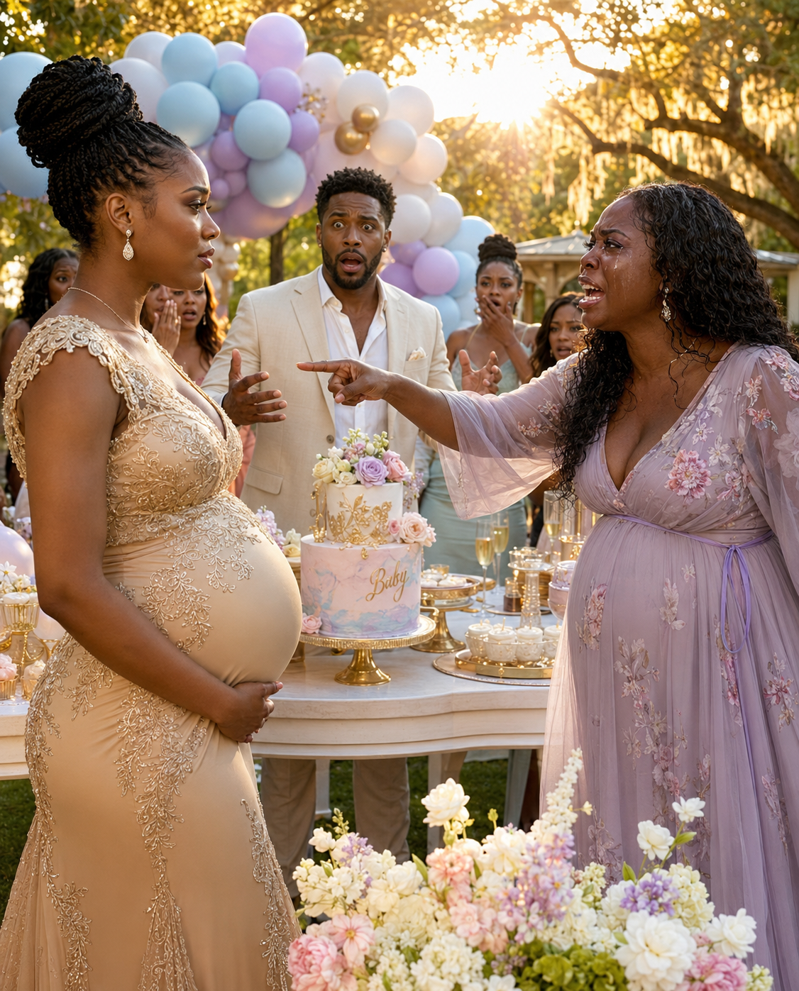 At My Baby Shower, a Pregnant Stranger Claimed My Husband Was Hers… Until I Asked One Question