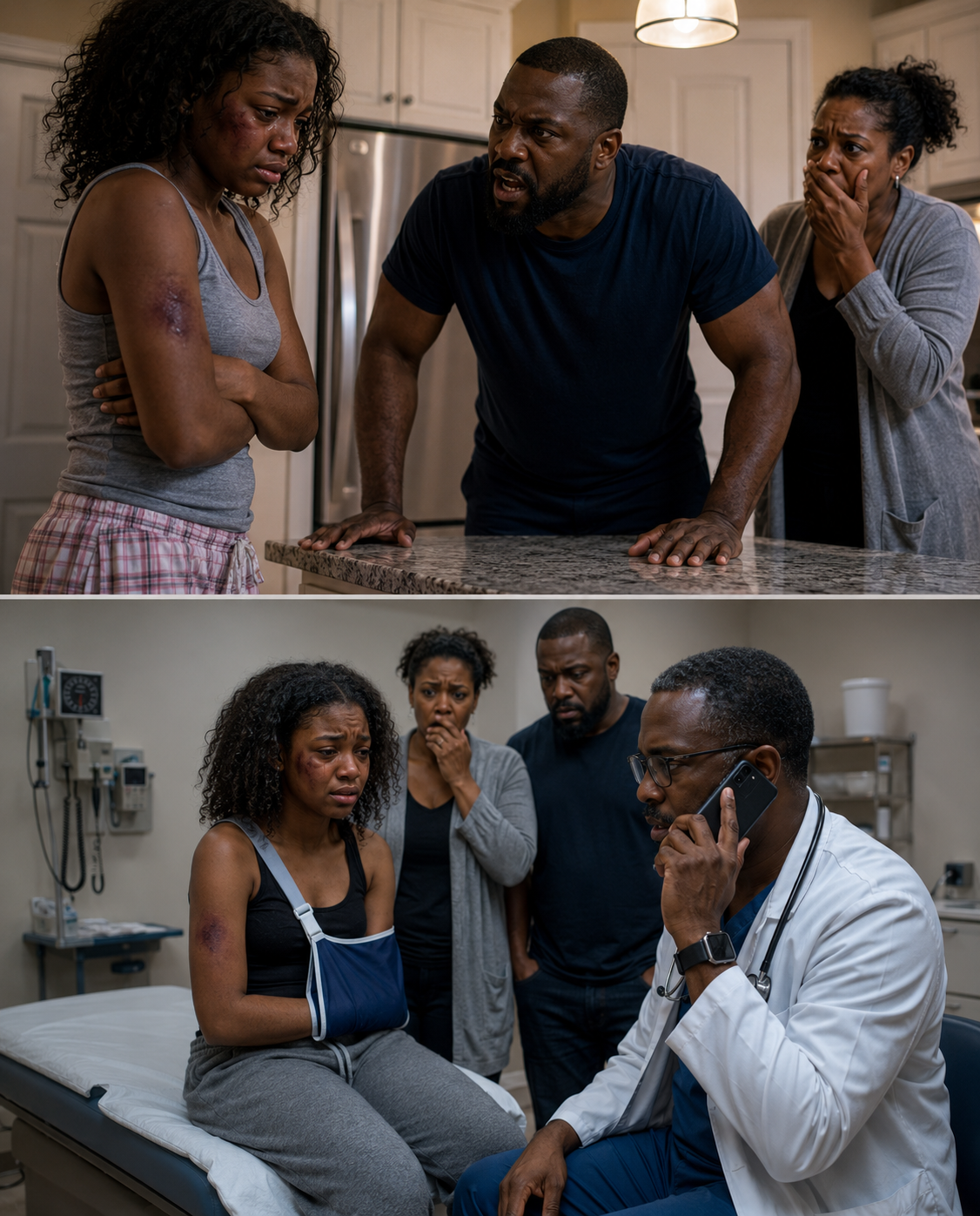 My stepfather be@t me every day as a form of entertainment. One day, he br0ke my arm, and when we took me to the hospital, my mother said, “It was because she accidentally fell down the stairs.” As soon as the doctor saw the bruises on my face, he immediately called 911.