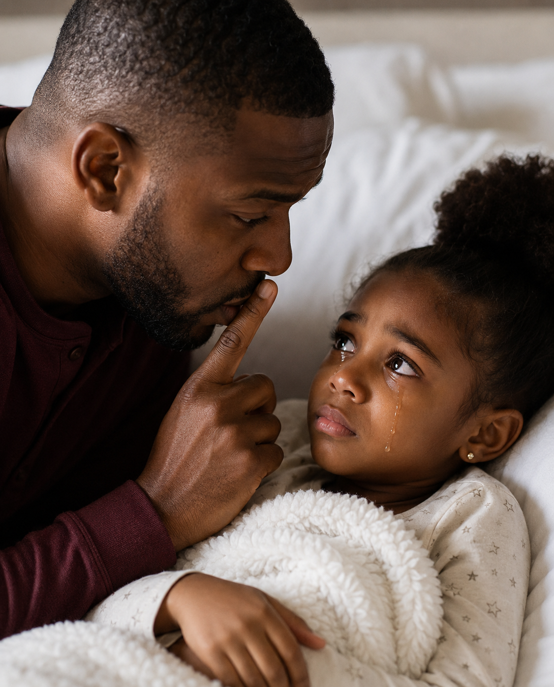 “Dad… my back hurts so much I can’t sleep. Mom said I shouldn’t tell you.”