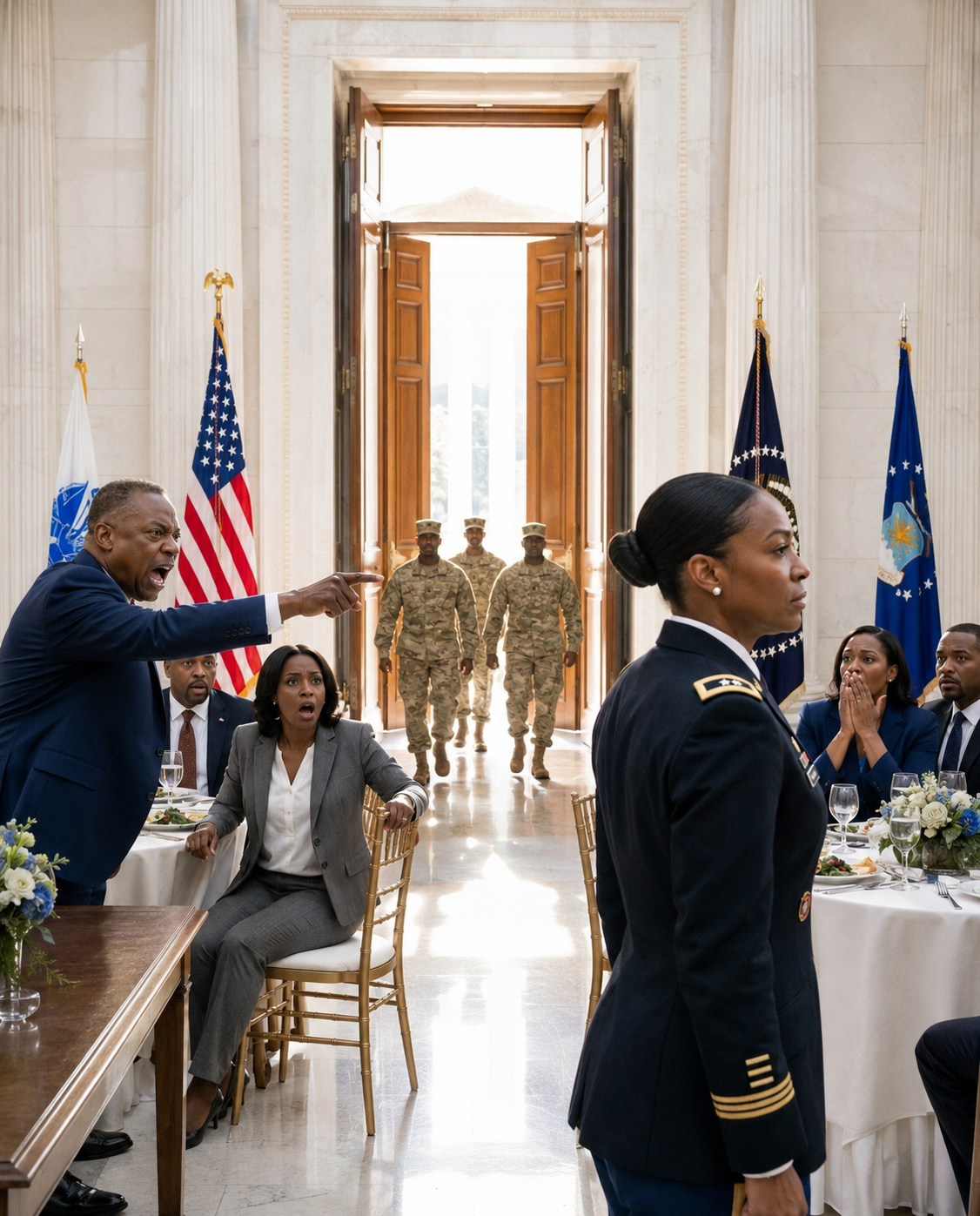 My father raised his whiskey and fired the punchline: “If my daughter’s a general, then I’m a ballerina.” My mother smiled like silk. My brother basked in it. And I sat at Table 19 by the emergency exit—right where they’d placed me: quiet, erased, disposable. Then A colonel strode in, snapped a salute, and called my name with a rank that made the room go cold. Because what they buried for years wasn’t just a secret—it was a weapon. And tonight… it came to collect.