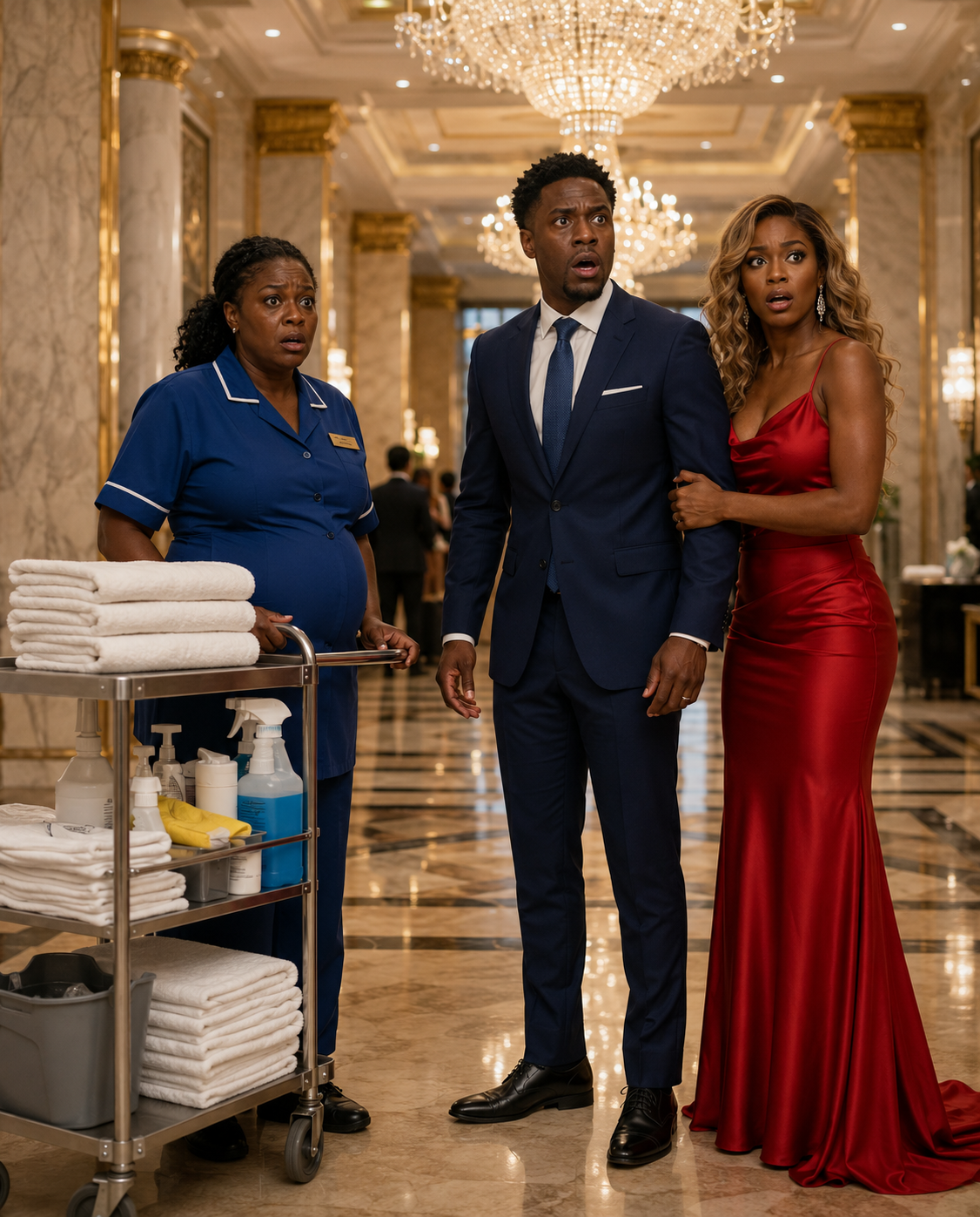 He Found His Pregnant Wife Scrubbing Floors at a Luxury Hotel… Then Discovered the Betrayal That Destroyed Everything