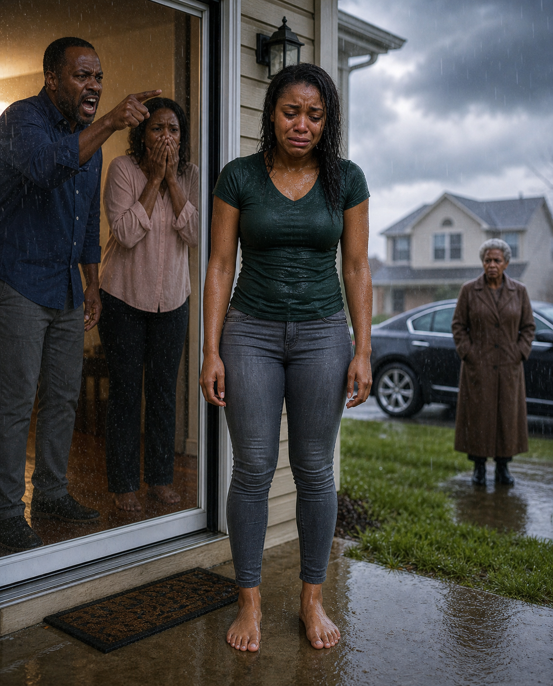 I was locked outside in the rain just three hours before the hurricane made landfall, all because I “talked back to him at dinner.”