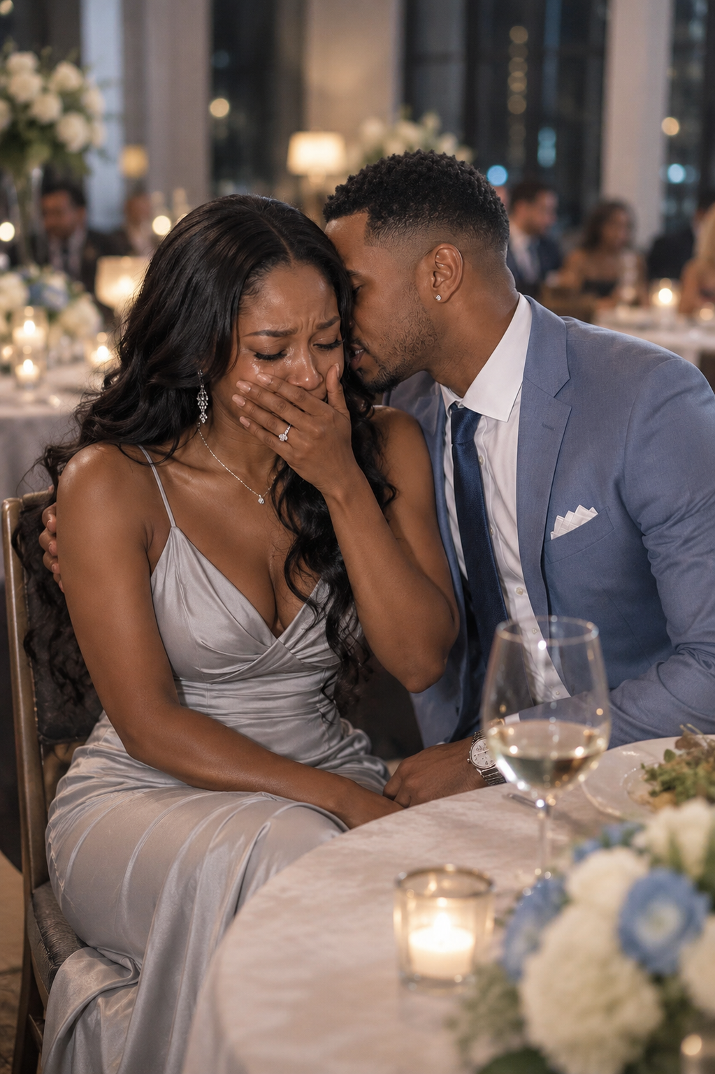 My Husband Texted Me “I’m Stuck At Work. Happy 2nd Anniversary, Babe,” But I Was Sitting Two Tables Away Watching Him Kiss Another Woman Just As I Was About To Confront Him, A Stranger Whispered, “Stay Calm… The Real Show’s About To Start,” Leading To A Shocking Twist That Exposed Secrets, Lies, And Betrayal In Ways I Never Expected