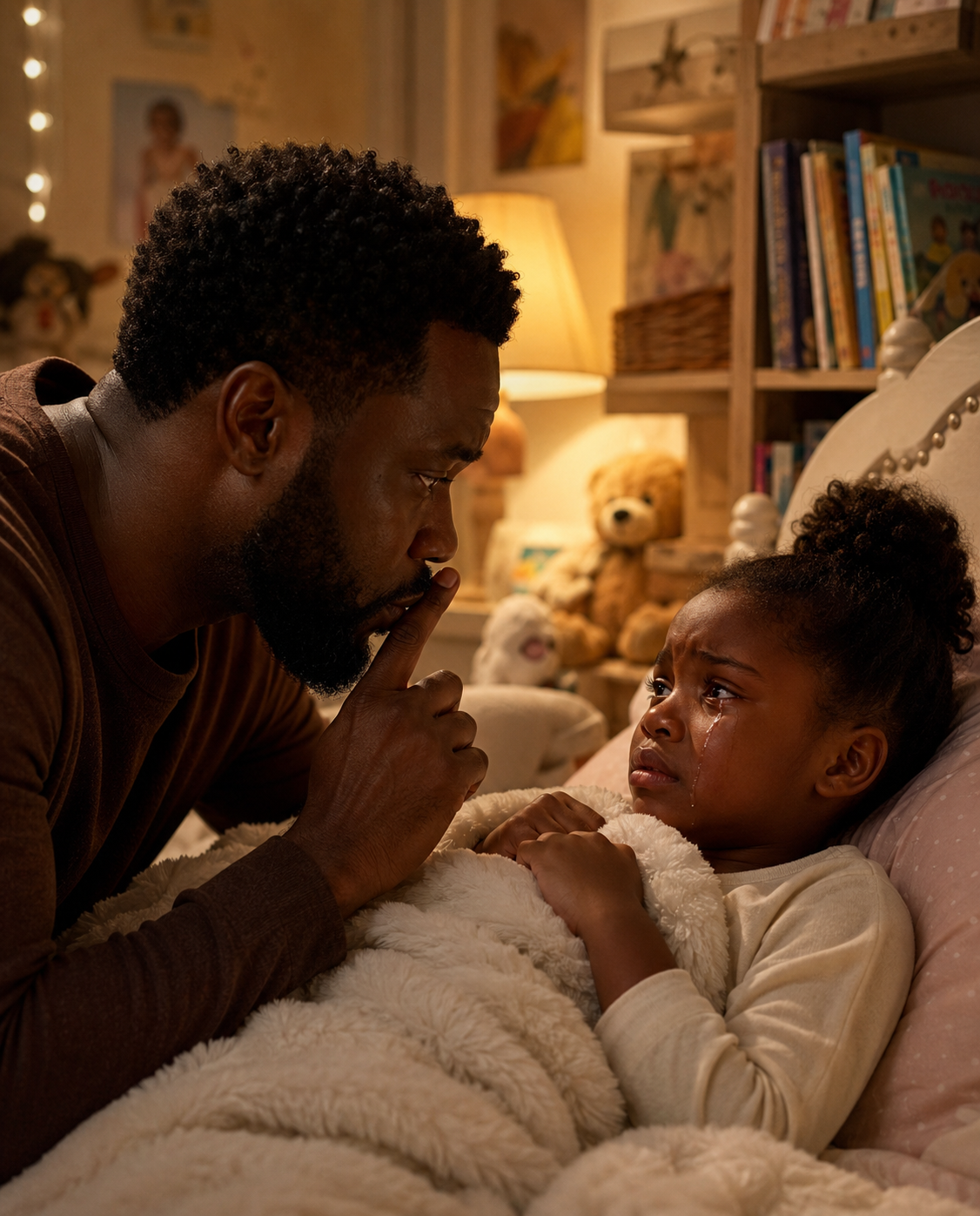 “DAD… MY BACK HU.RTS SO BAD I CAN’T SLEEP. MOM TOLD ME NOT TO TELL YOU.”