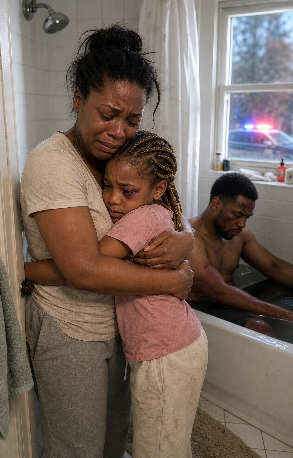 My 5-year-old daughter took baths with my husband. She always stayed in there for more than an hour. I asked her, “What are you doing in there?” She looked down with tears in her eyes, but didn’t answer. The next day, I secretly peeked into the bathroom and immediately ran to the police.