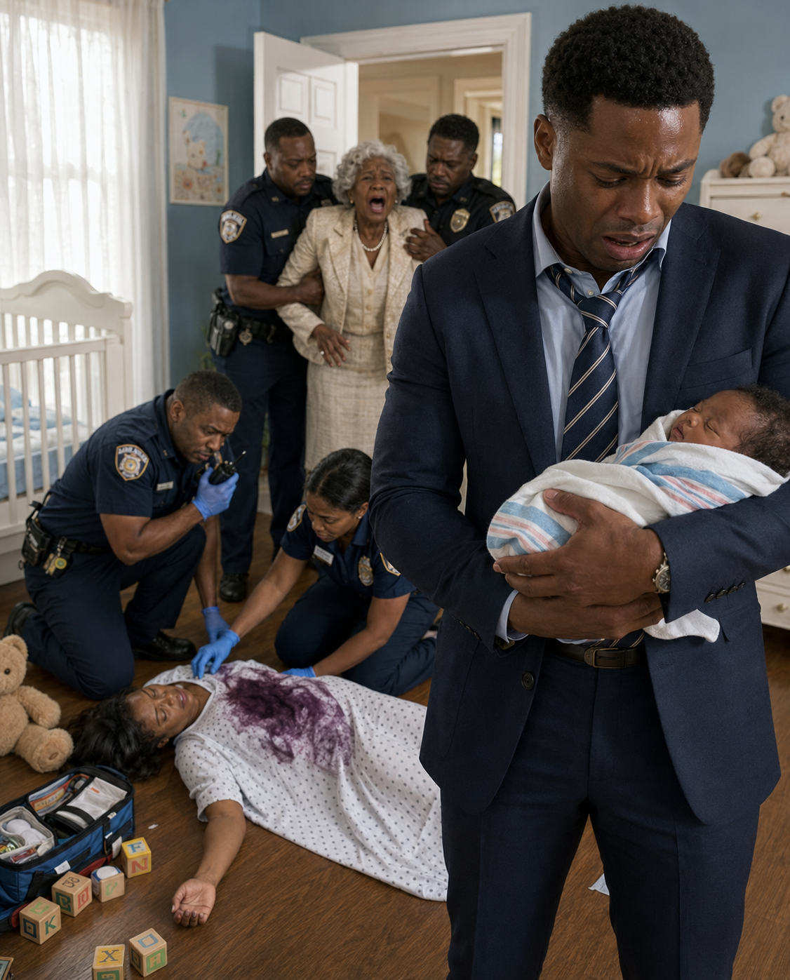 At 2 p.m., in the middle of a company meeting, I nervously checked the bedroom camera to see how my wife and our two-week-old son were doing