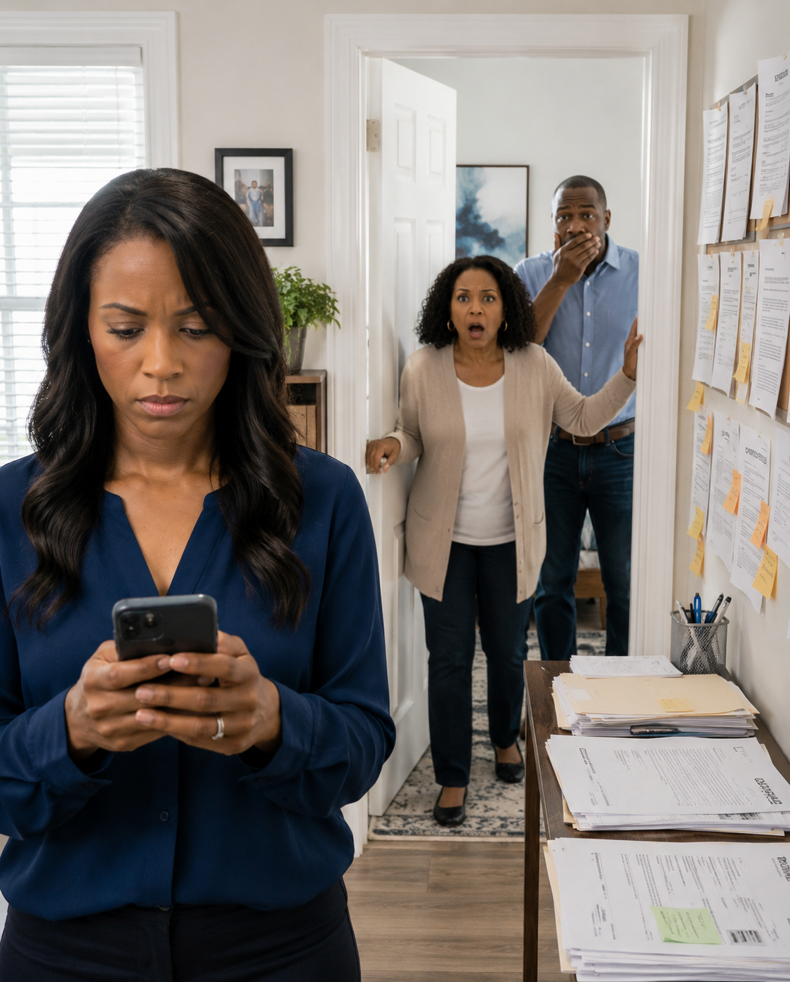 “Why is this door locked?!” my mother-in-law screamed, slamming her fists against the one room I told her never to enter. I watched through my phone camera, biting back laughter as her rage turned desperate. Then the door gave way. She stumbled..
