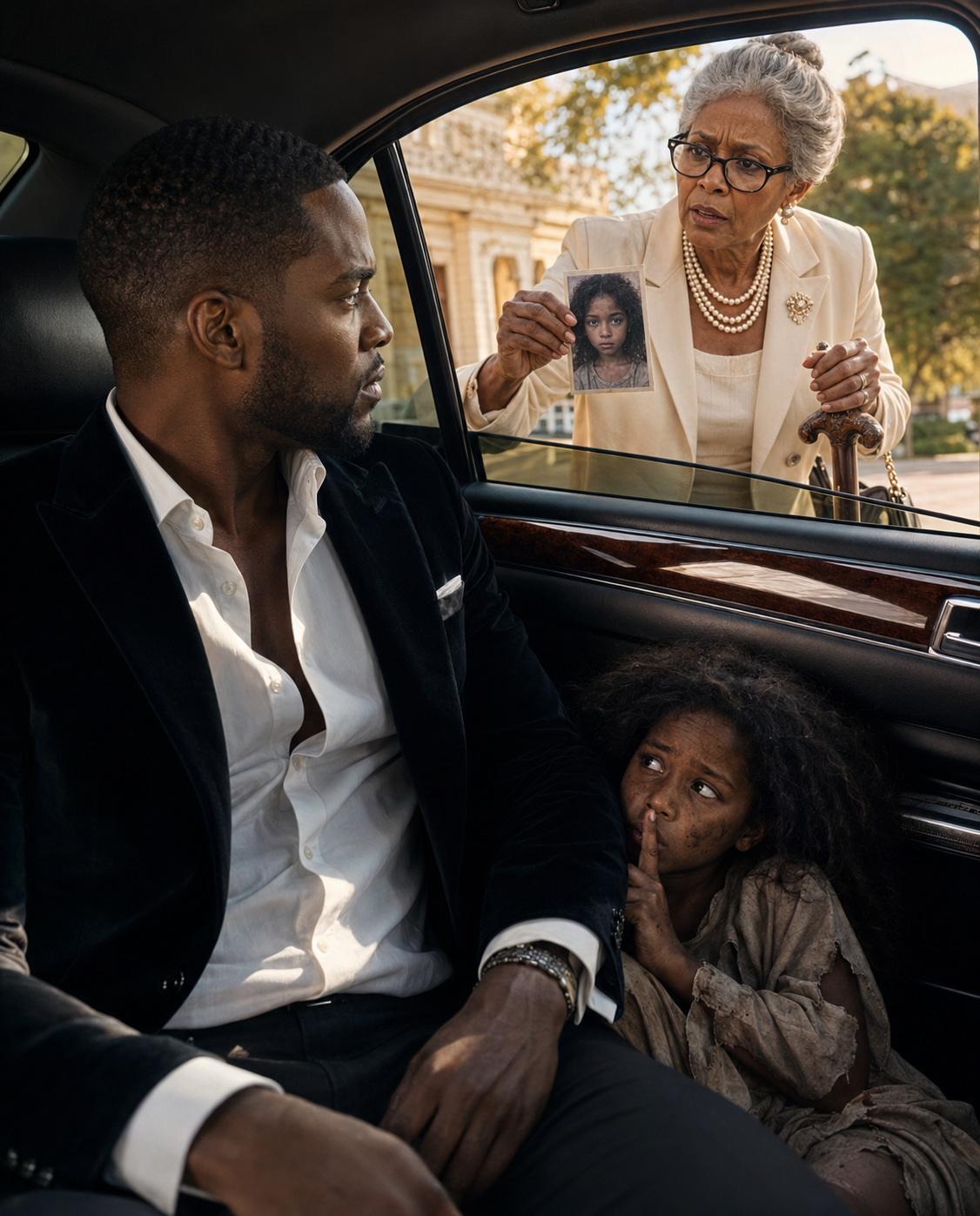 Poor 8-Year-Old Girl Hides in a Billionaire’s Car to Escape Her Wicked Stepmother — What Happened Next Changed Both Their Lives Forever