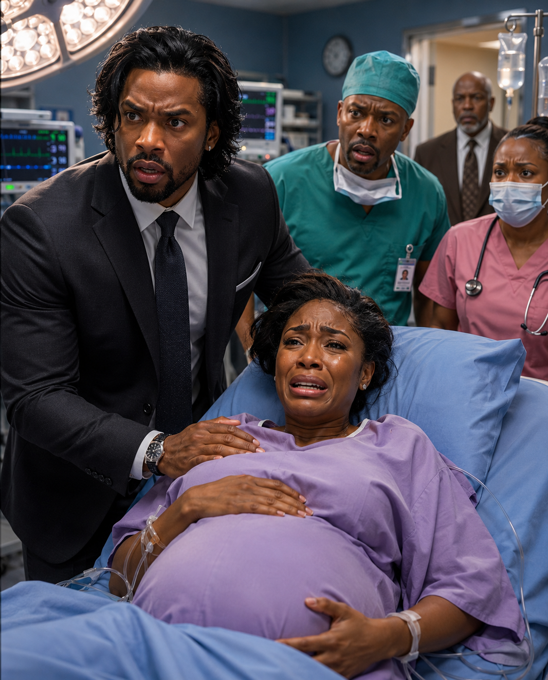 After my divorce, I discovered I was pregnant with triplets. I scheduled the surgery… But as soon as I lay down on the operating table, a powerful man suddenly appeared by my side…