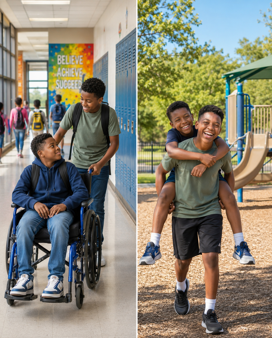 My 12-Year-Old Son Carried His Wheelchair-Bound Friend on His Back During a Camping Trip So He Wouldn’t Feel Left Out – The Next Day, the Principal Called Me and Said, ‘You Need to Rush to School Now’