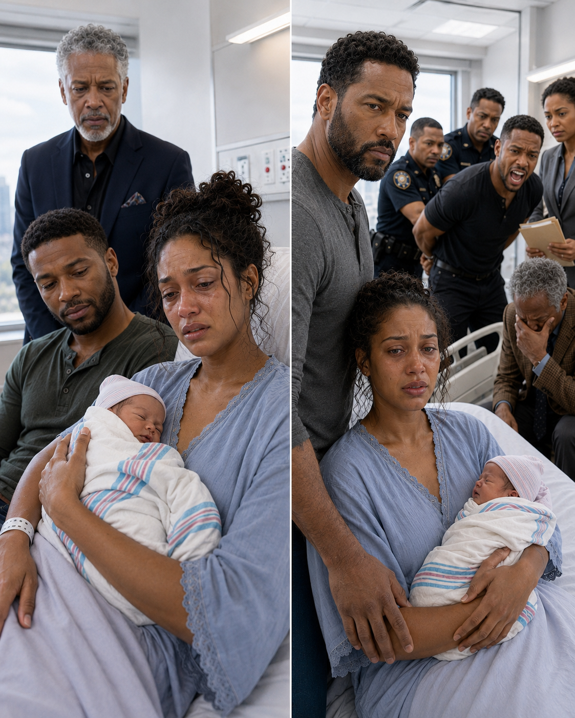 I held my newborn as my uncle entered and saw the marks on my neck. My husband smirked, “Just showing her who’s boss.” Then my uncle removed his hearing aids—and my father-in-law recognized his old military tattoo, turning pale with fear.