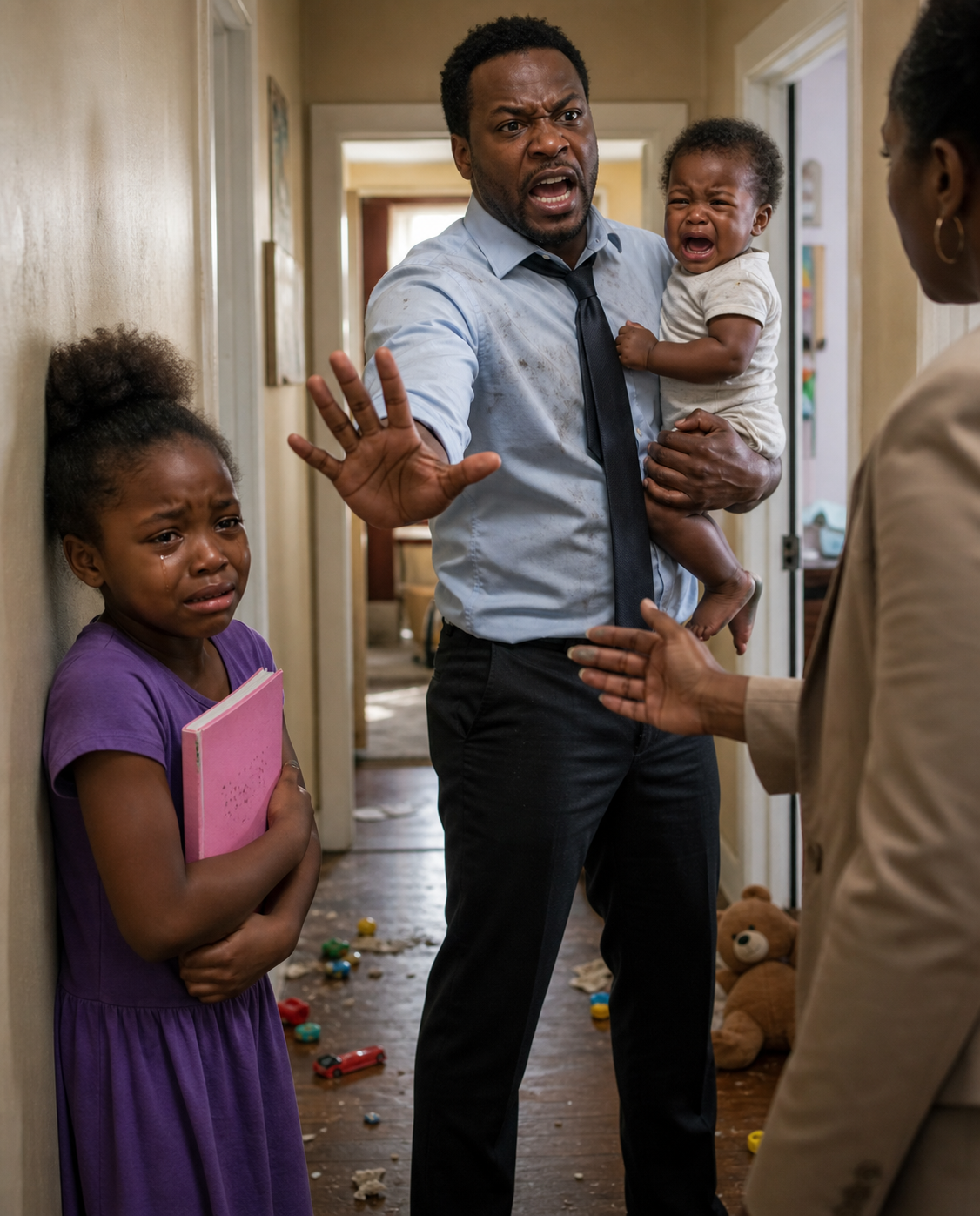 My little girl didn’t run to me when I got home early. That was the first sign something was wrong. The second came when she whispered 6 words that shattered my trust forever.