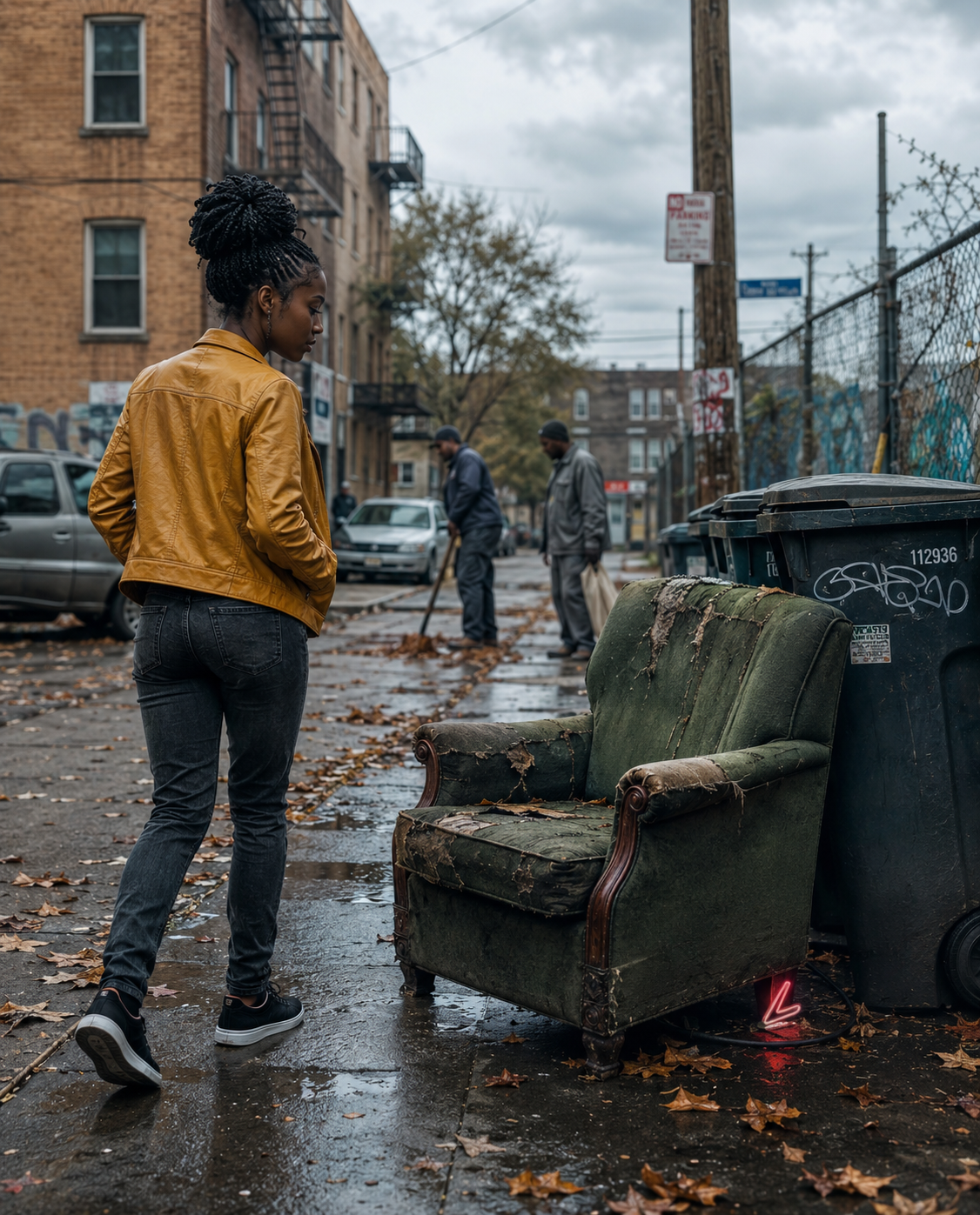 A woman went out to throw out the trash in the evening and found an almost new sofa in the trash. She decided to take it home. At home, she and her husband started repairing the sofa, but suddenly her husband shouted: “Look what this is…”