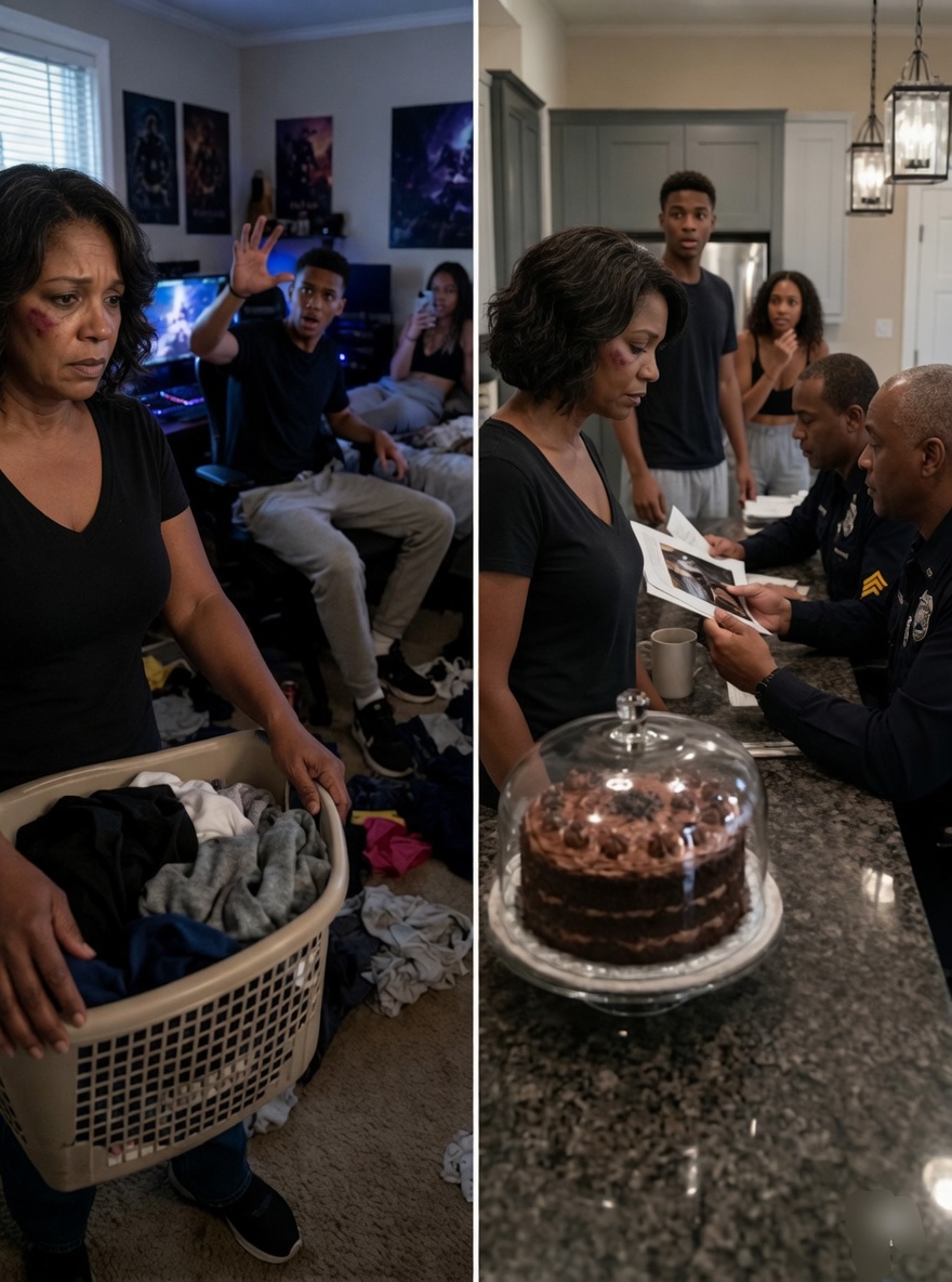 When my son sl:apped me for interrupting his video game, I just lowered my head and walked to the kitchen. I spent three hours baking his favorite triple-chocolate cake