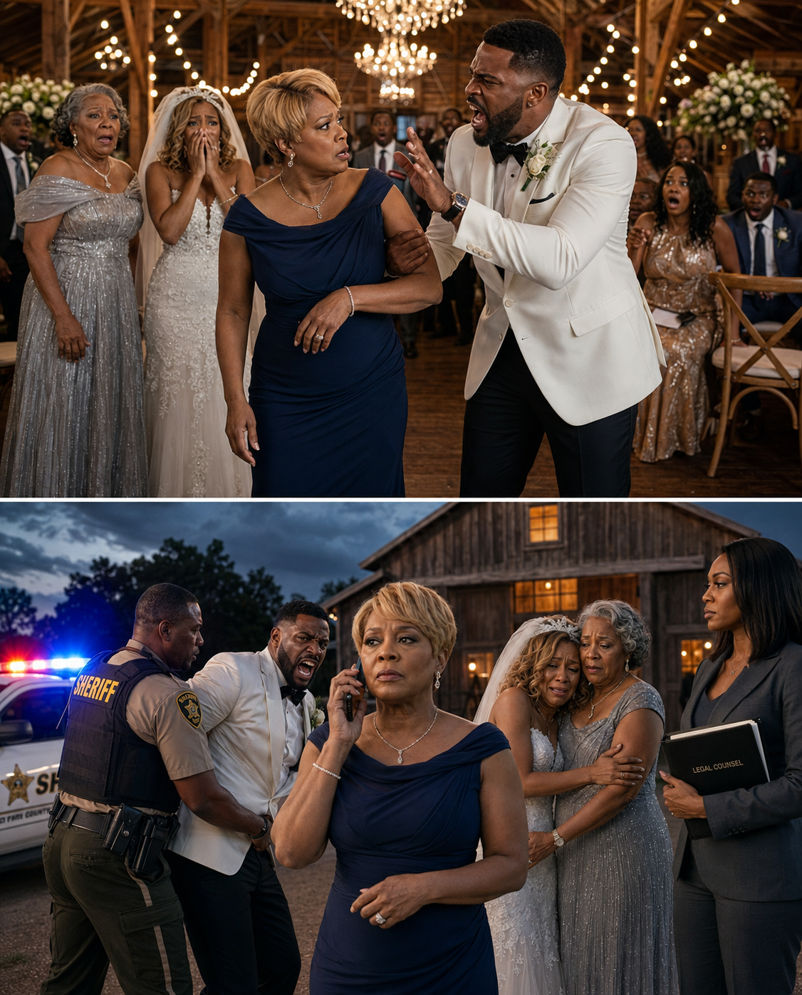 At my daughter’s wedding, my son-in-law demanded I hand over the farm keys in front of two hundred guests. When I refused, he sʟᴀᴘᴘᴇᴅ me so hard I lost my balance. I walked outside and made a phone call… he was stunned when he saw who it was!