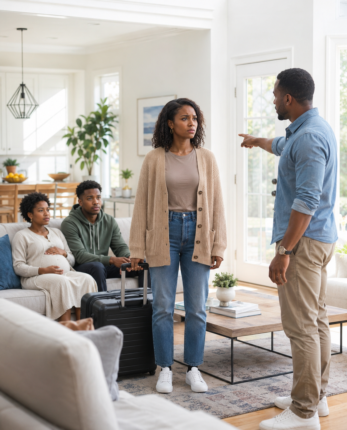 I packed my bags when my husband looked me in the eye and said, “Take the guest room.” Then his pregnant sister smirked, “Or better yet, move out—hope you’re gone by the weekend.”