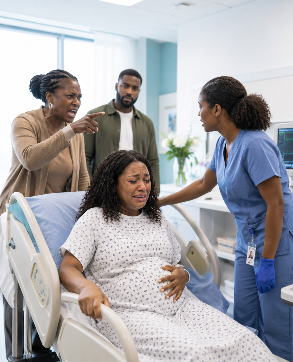I was already shaking through contractions when my mother-in-law stormed into the labor waiting room and started yelling, “She’s faking it! She just wants attention!”