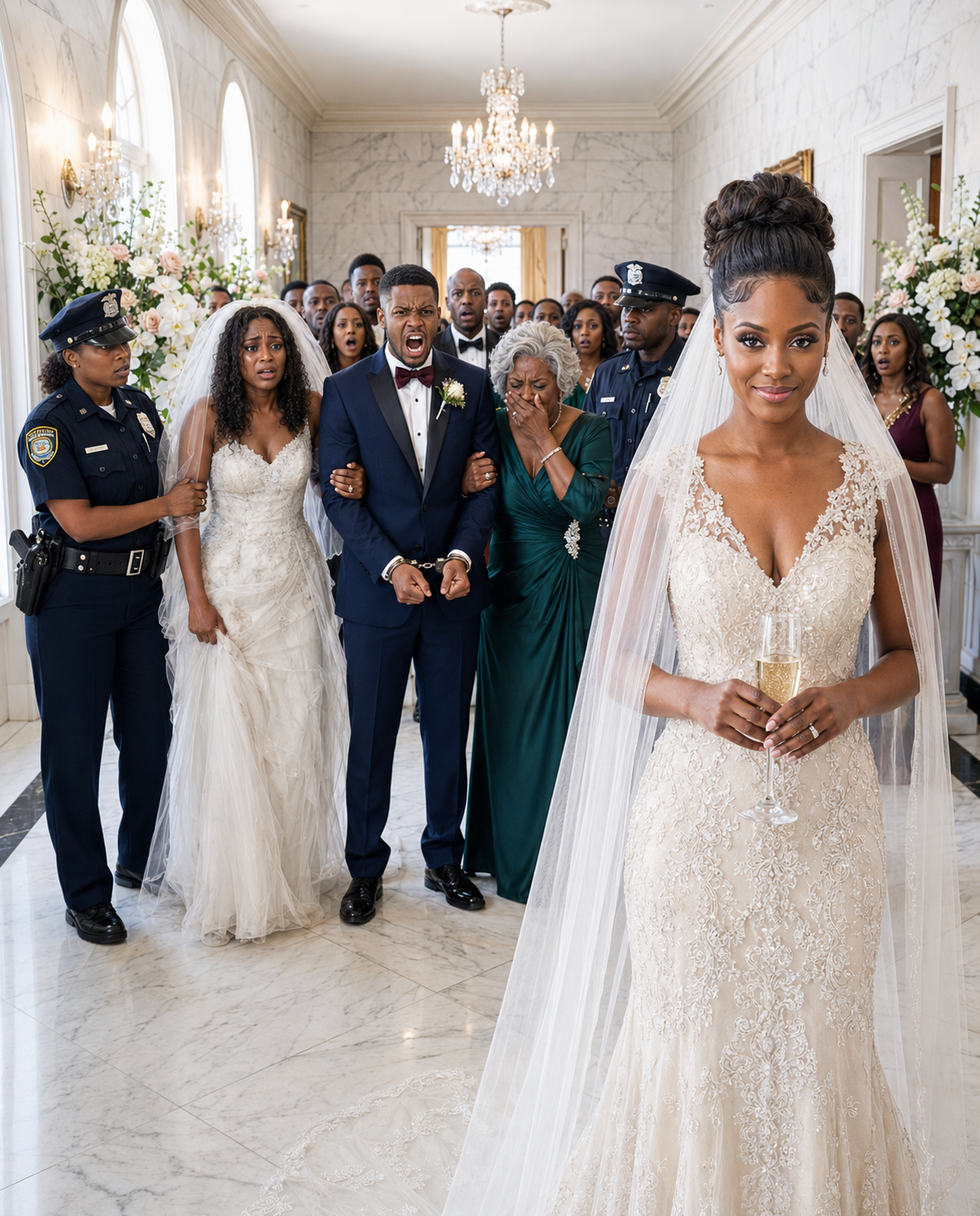 My sister stole my wealthy fiancé, claiming I was never “high-class” enough for him. 4 months later, she arrived at my wedding on his arm, smirking. “You traded a millionaire for a pathetic restaurant waiter, Grace. You’re a loser.” 200 guests laughed