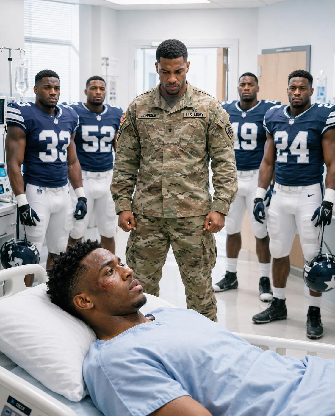 I was a Delta Force operator for 22 years. My son’s teacher called: “7 senior football players hospitalized him.” I saw him in ICU with a fractured skull. I visited the school. The principal said, “What’re you gonna do, soldier boy?” I didn’t respond. Within 72 hours, all 7 players were in same hospital. Their fathers showed up at my door with baseball bats. Big mistake…